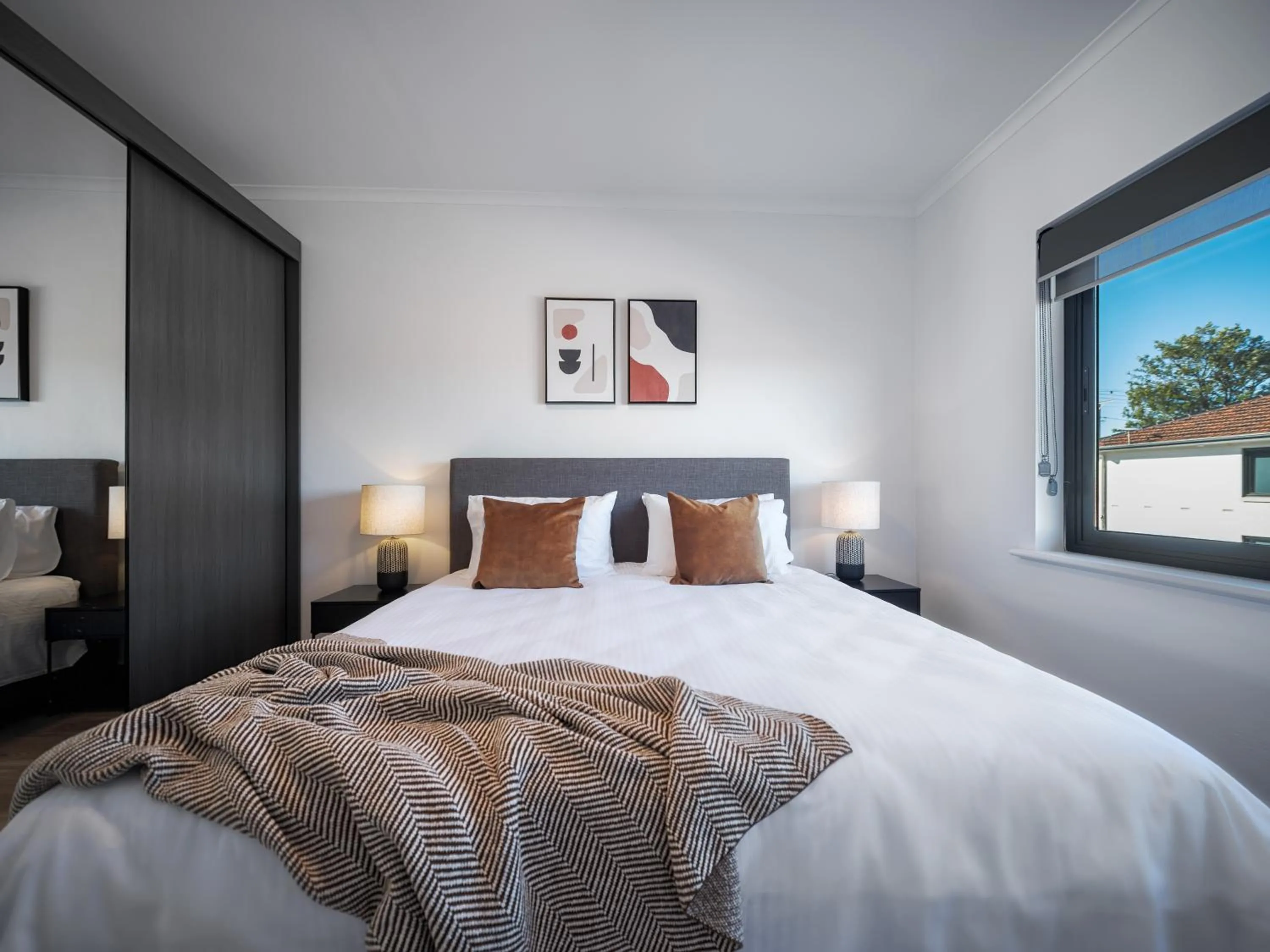 Bed in Whyalla Skysuites