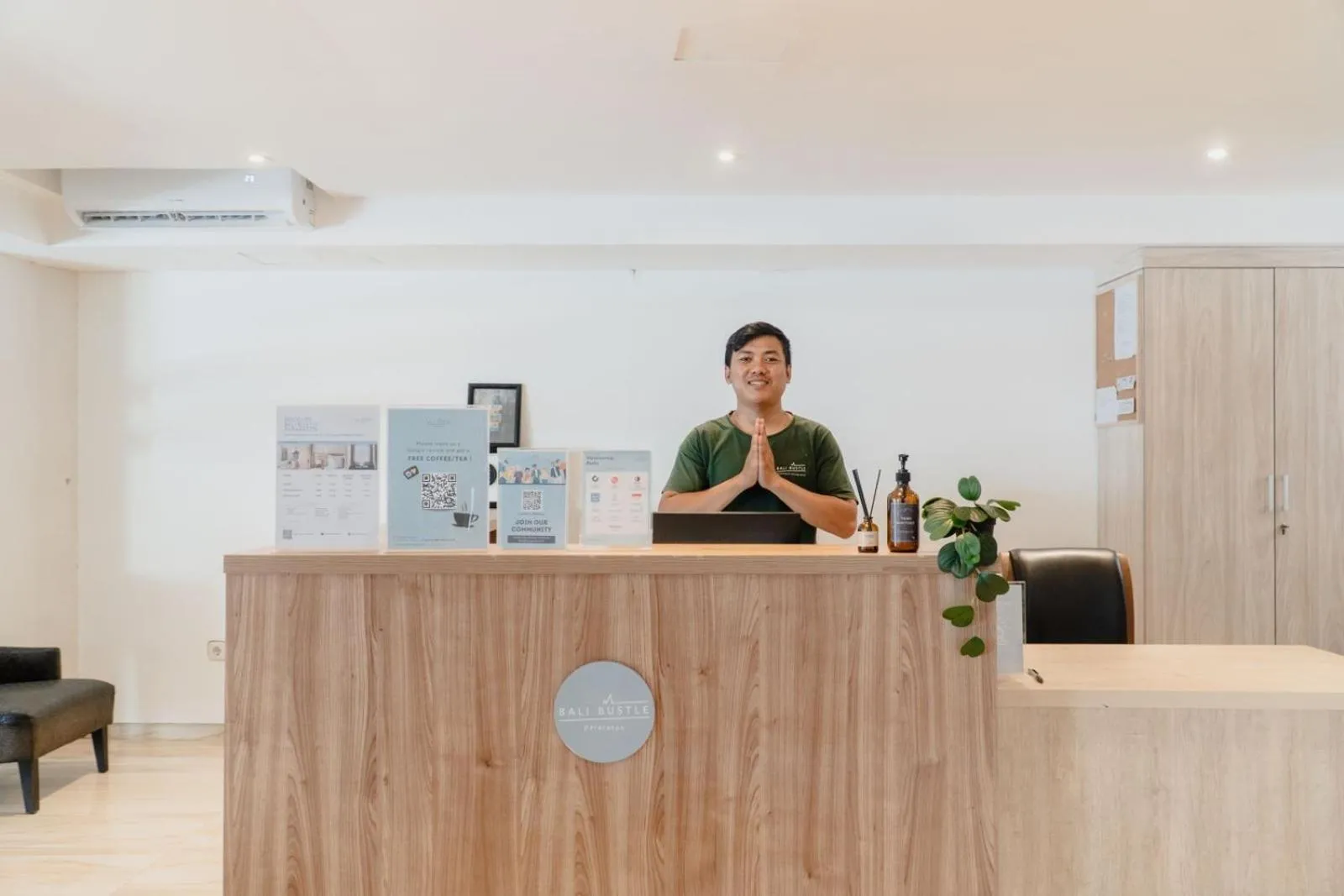 Lobby or reception in Bali Bustle Pararaton Coliving and Coworking Space