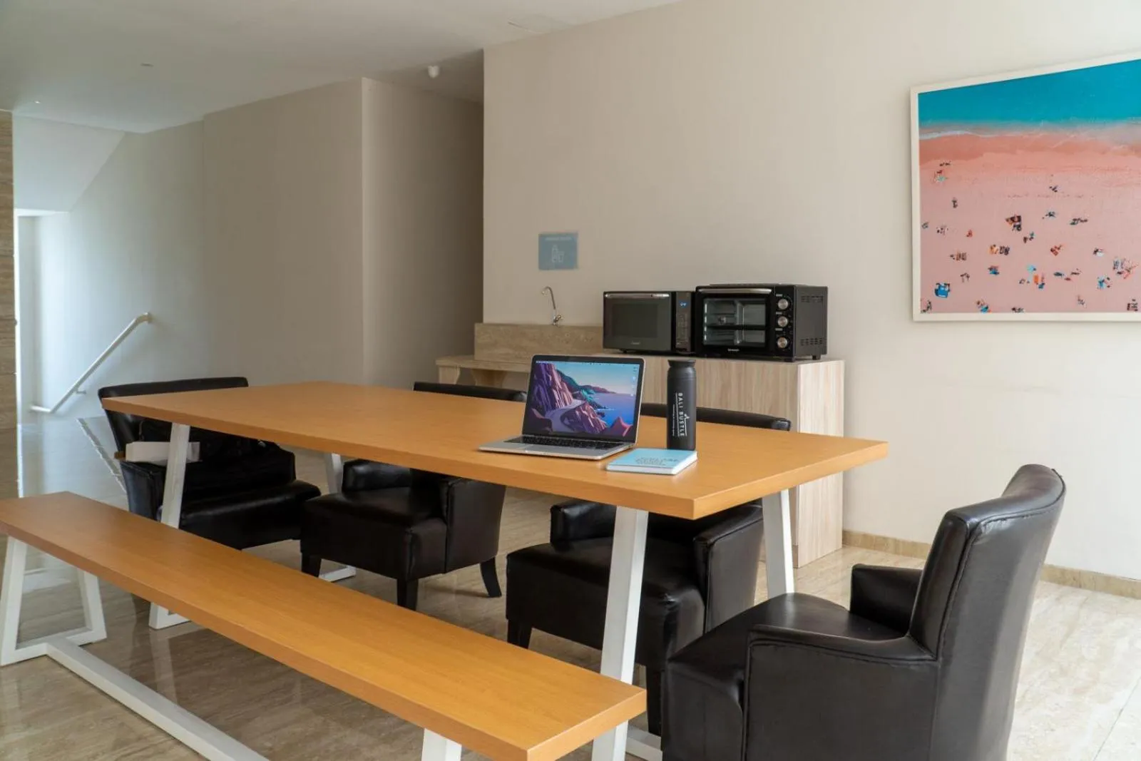 Dining area in Bali Bustle Pararaton Coliving and Coworking Space