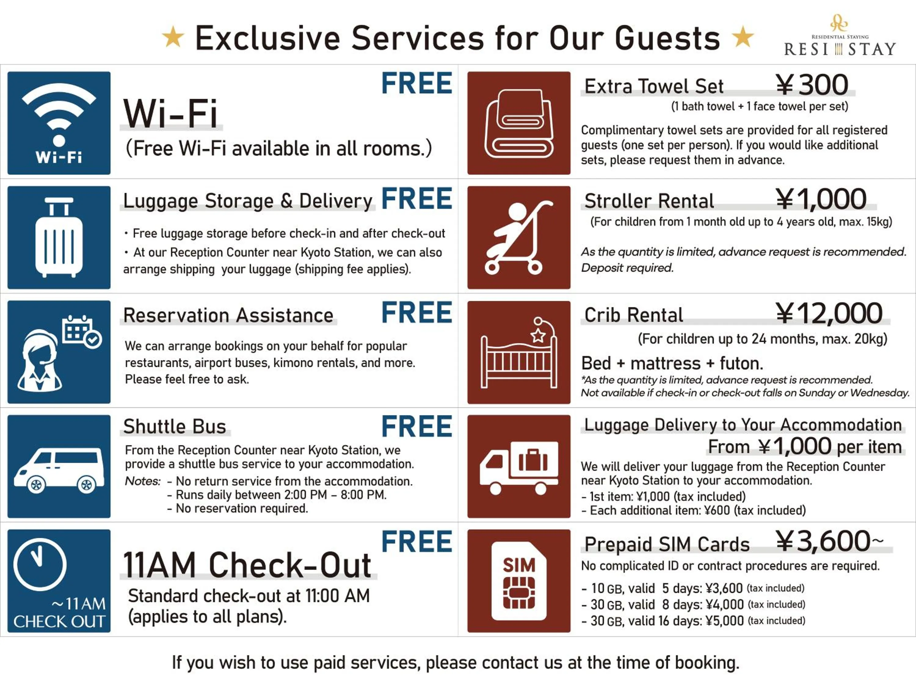 Text overlay in RESI STAY Palace Gate