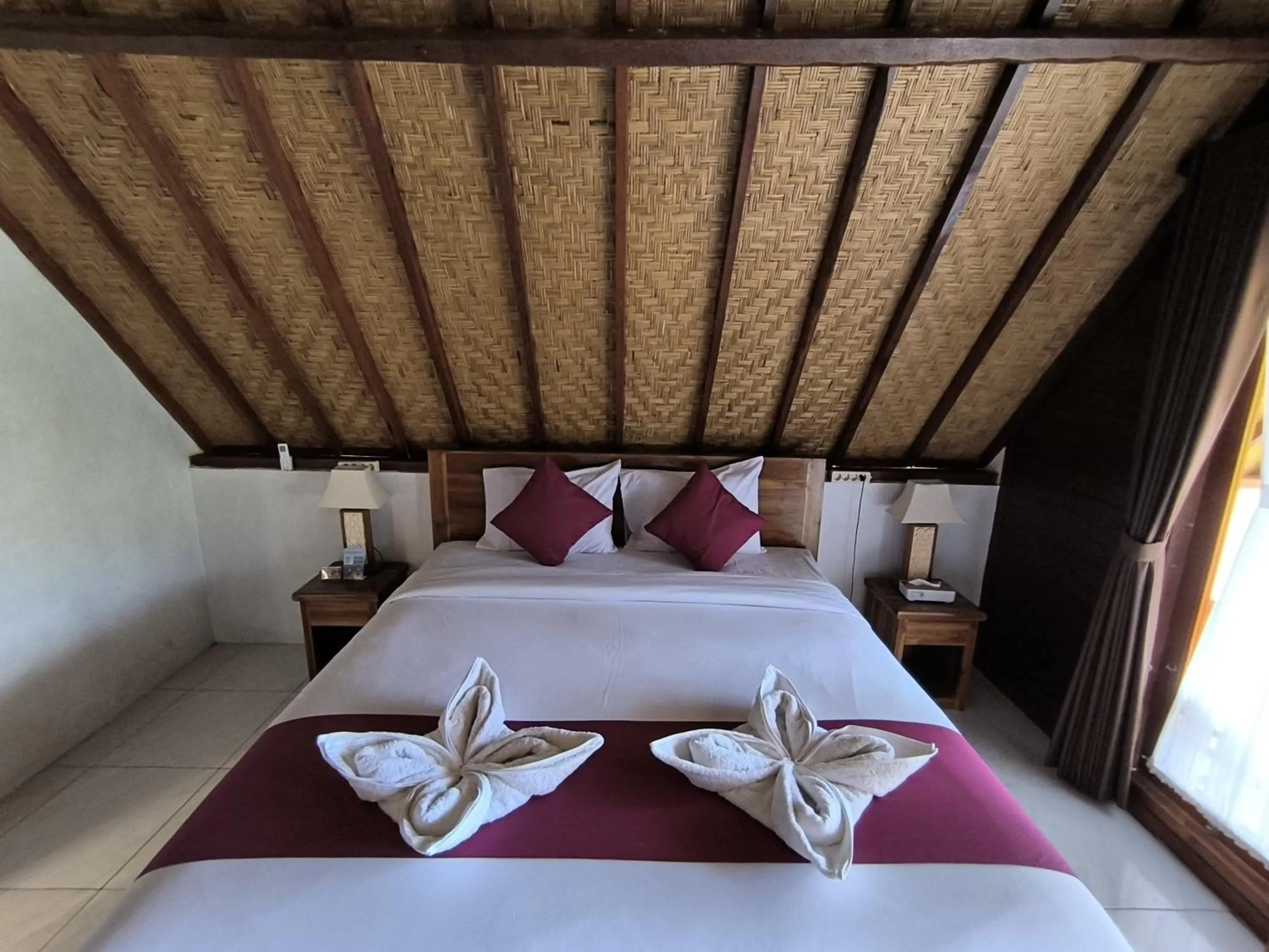 Bed in Sun Grace Penida Cottage