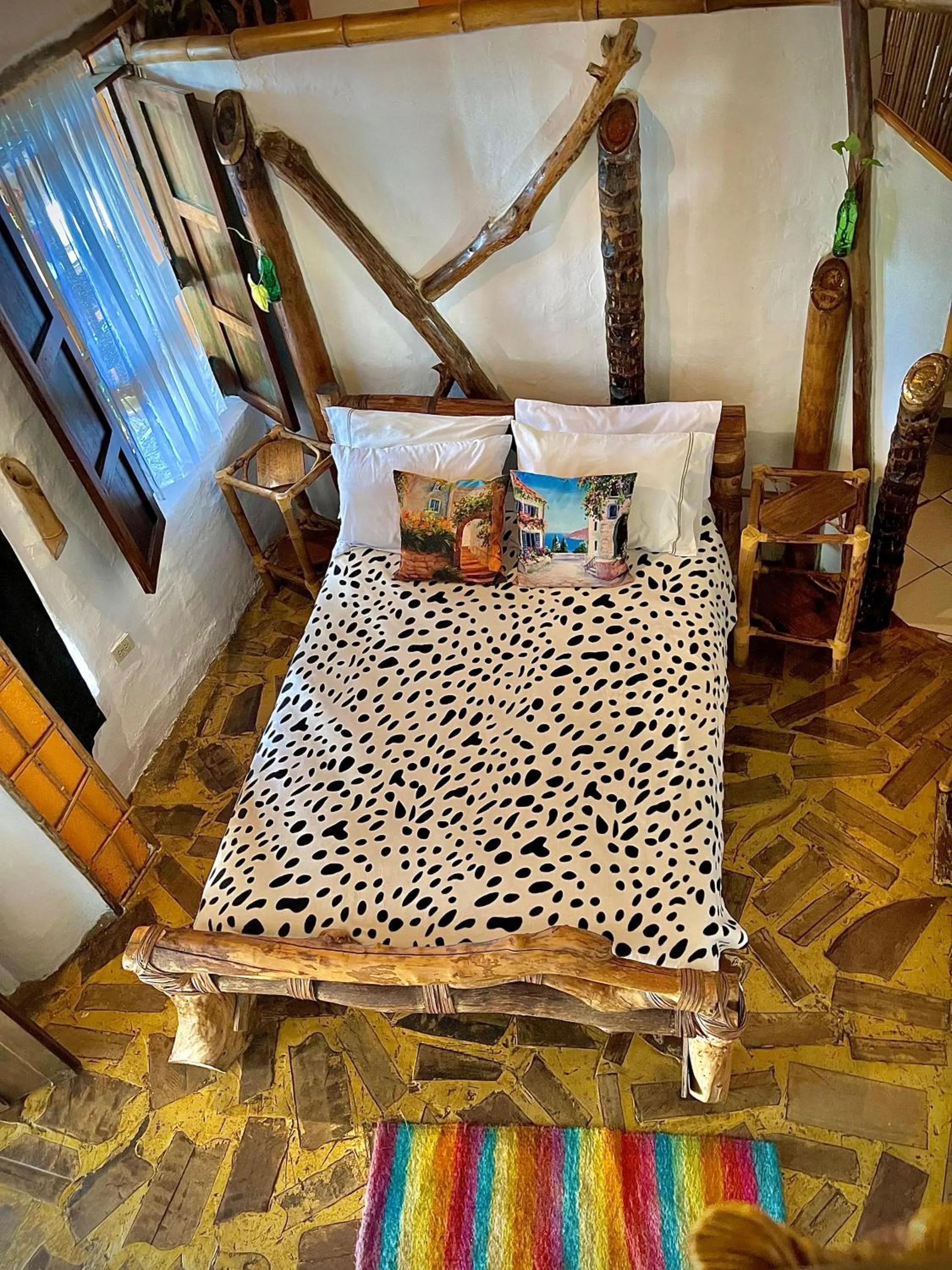 Bed in Hotel Casa Tarzan San Agustin
