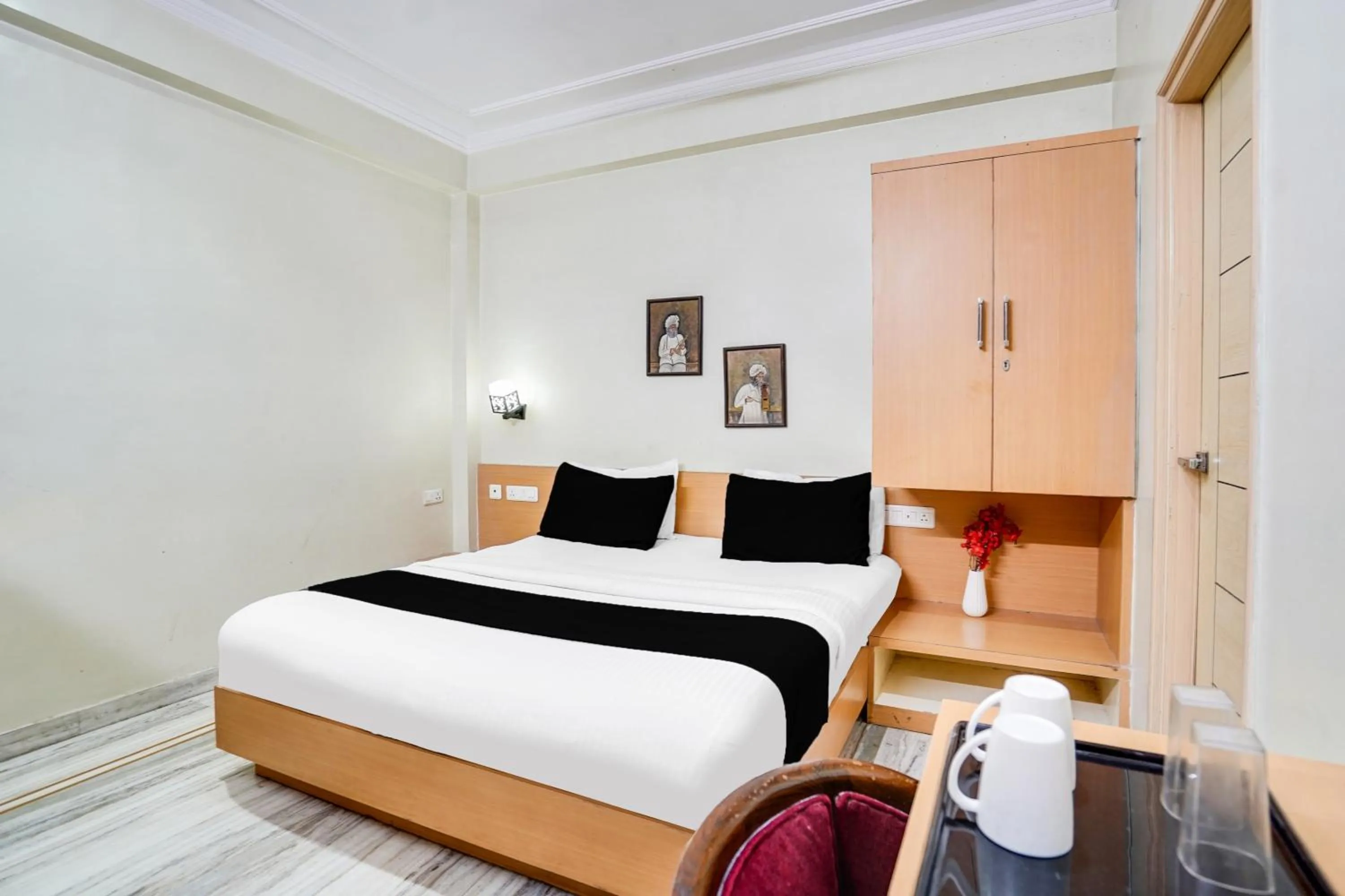 Bedroom, Bed in Super Townhouse Durgapura formerly Gumaan Heritage