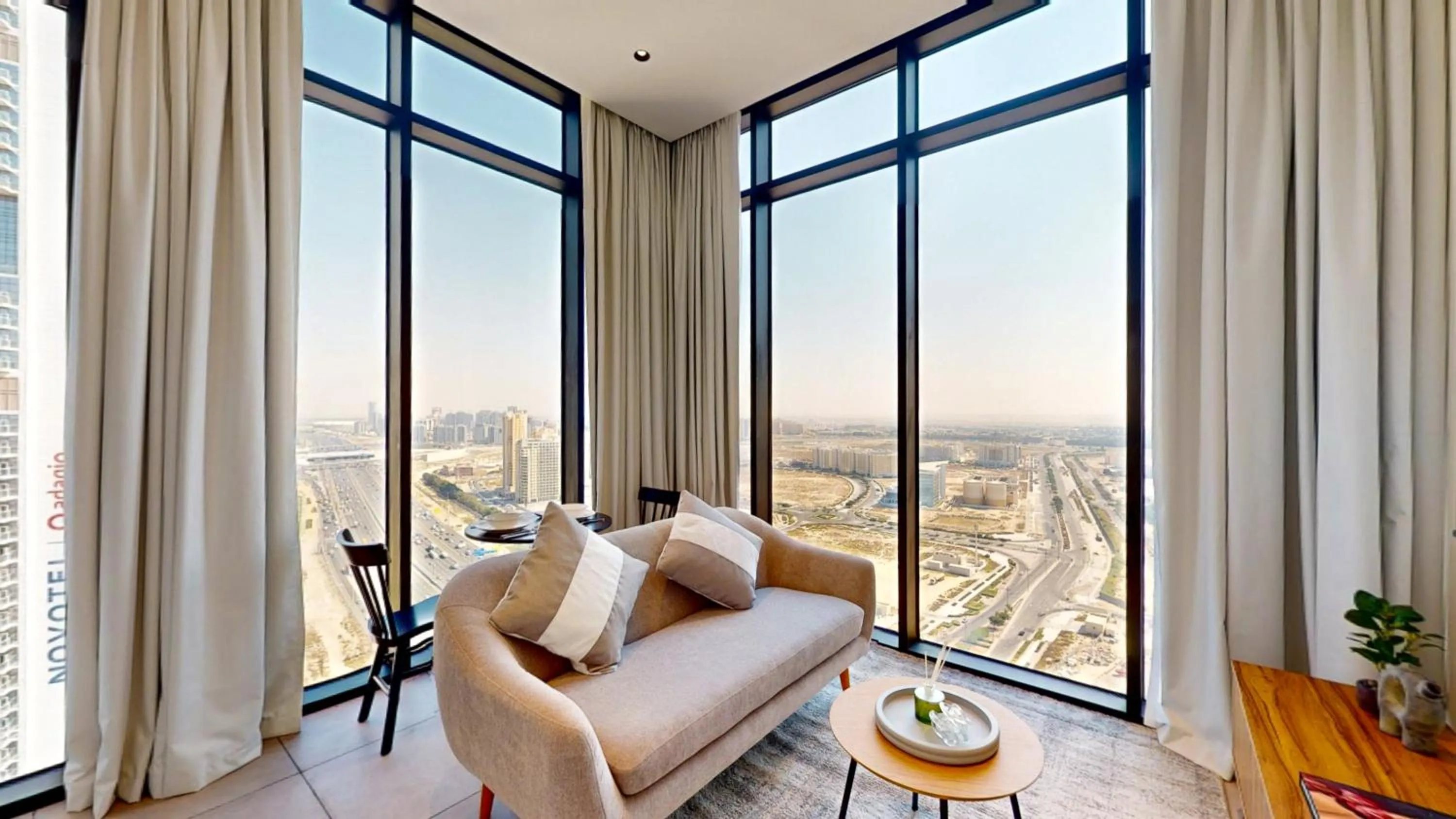 Living room, Bed in The Community Jumeirah Village