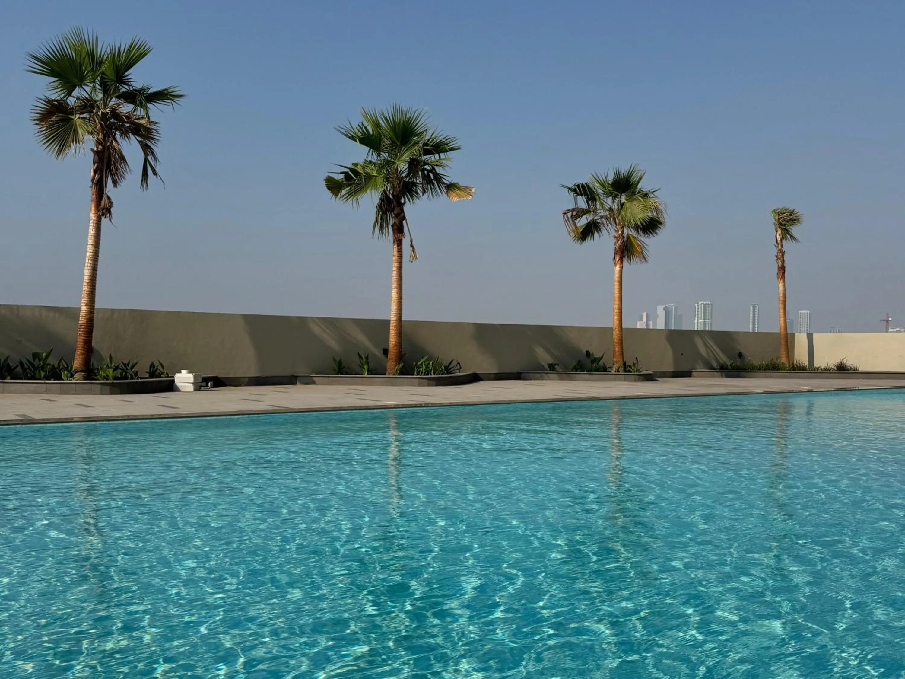 Pool view in The Community Jumeirah Village