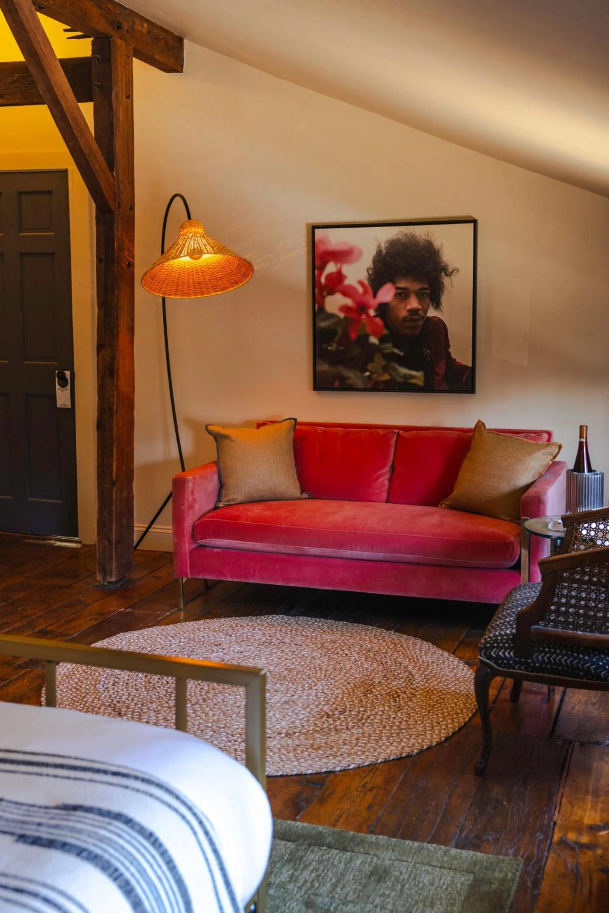 Seating area in KIngston Carriage House