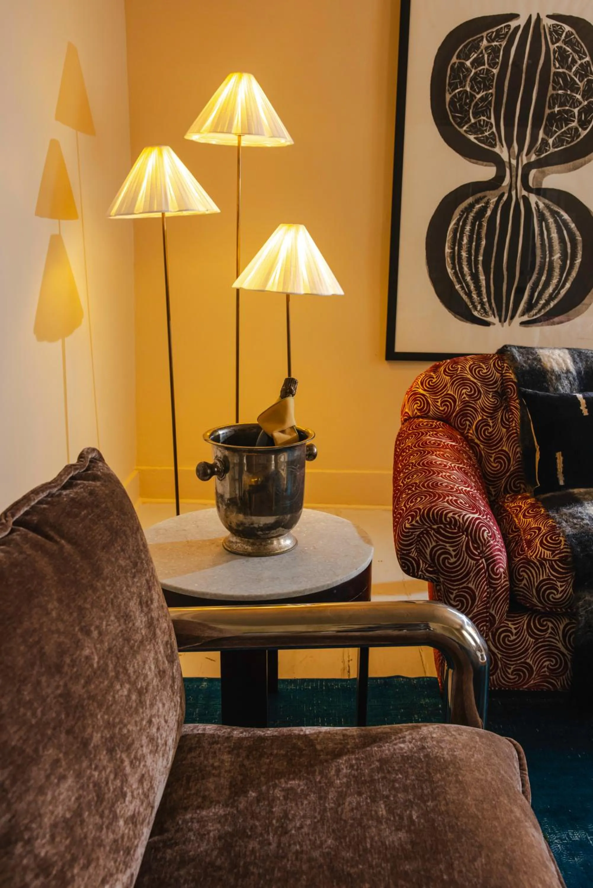 Seating area in KIngston Carriage House