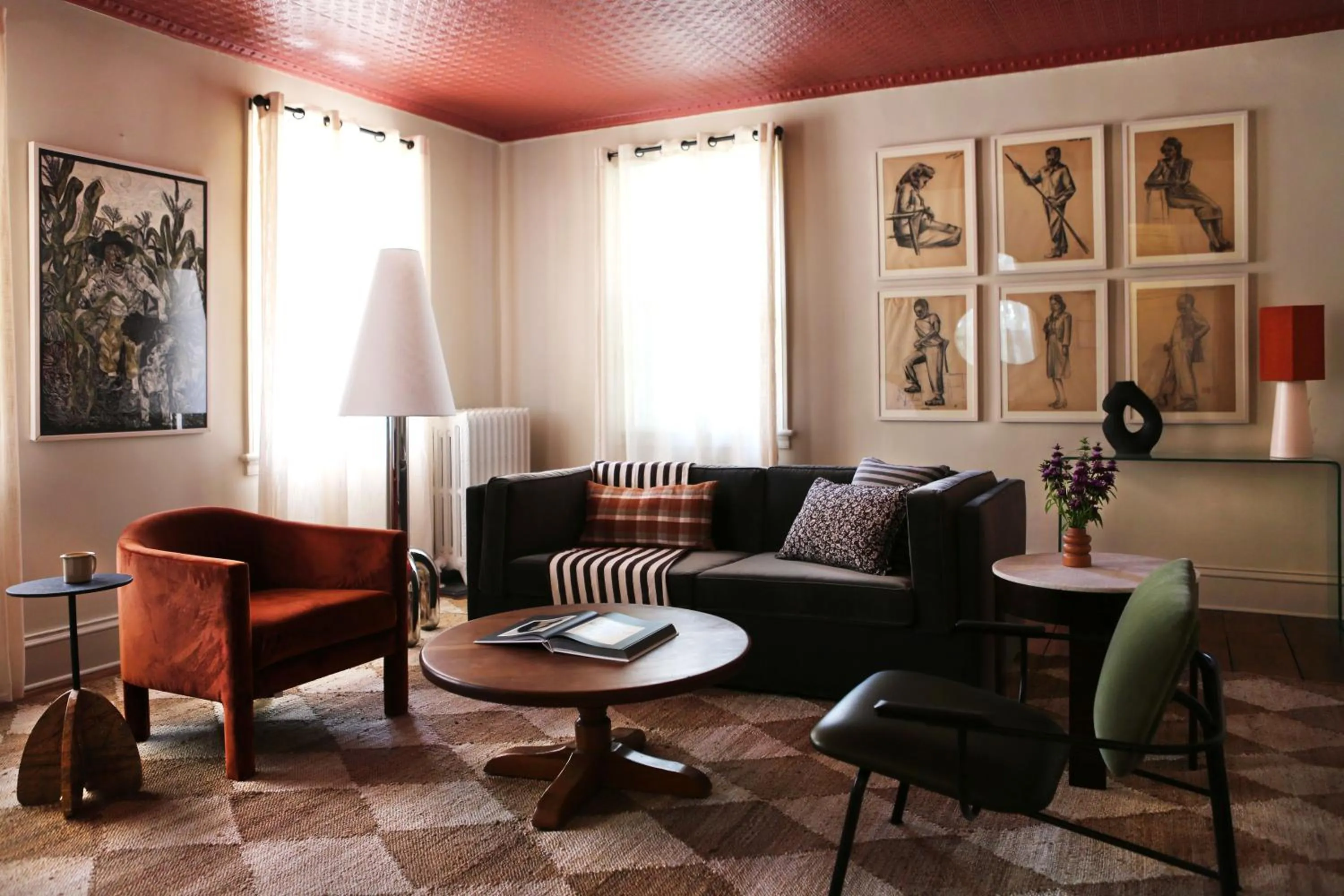 Living room in KIngston Carriage House