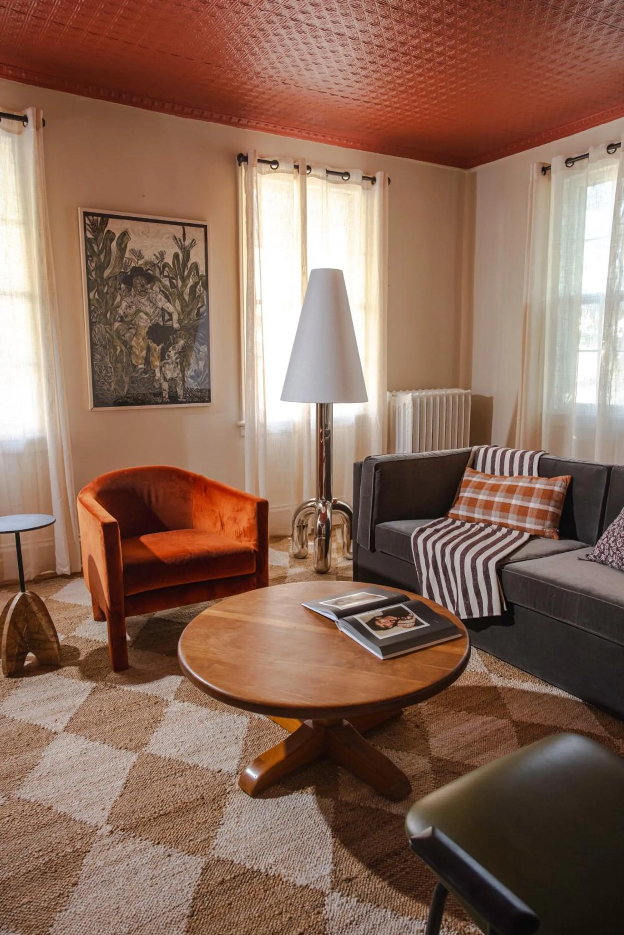 Living room in KIngston Carriage House