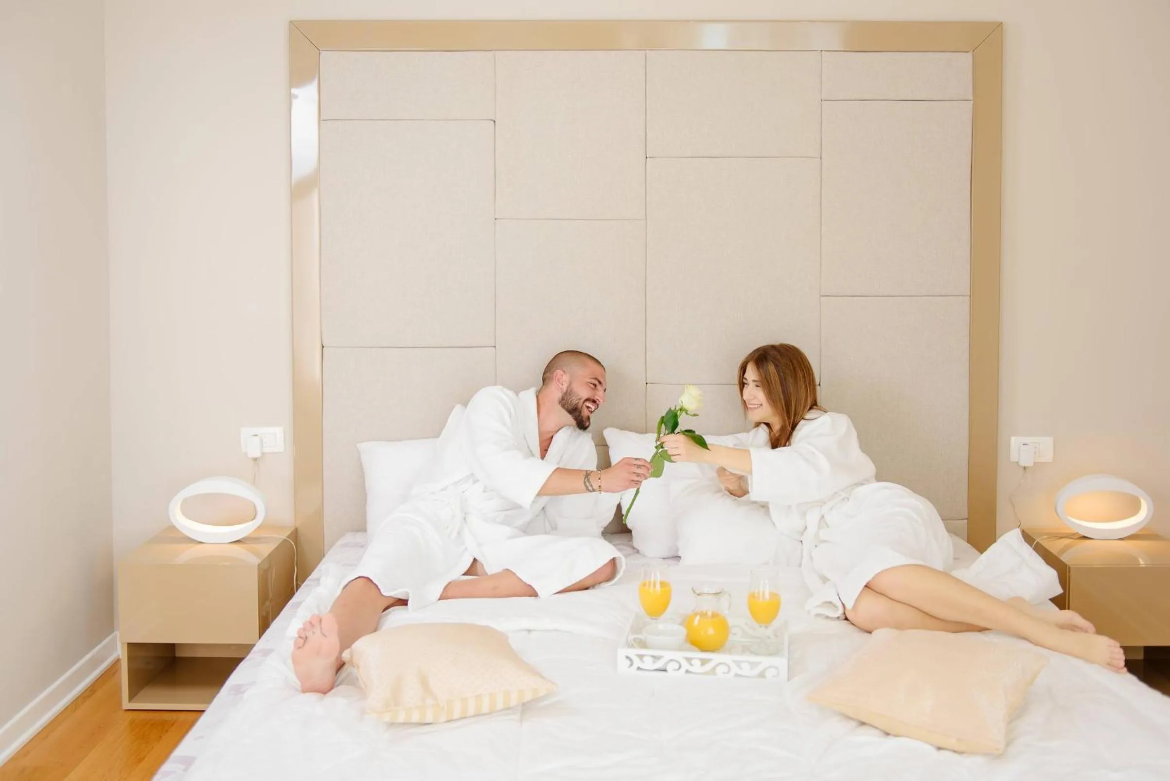 Bedroom, Bed in Hotel Tre Canne