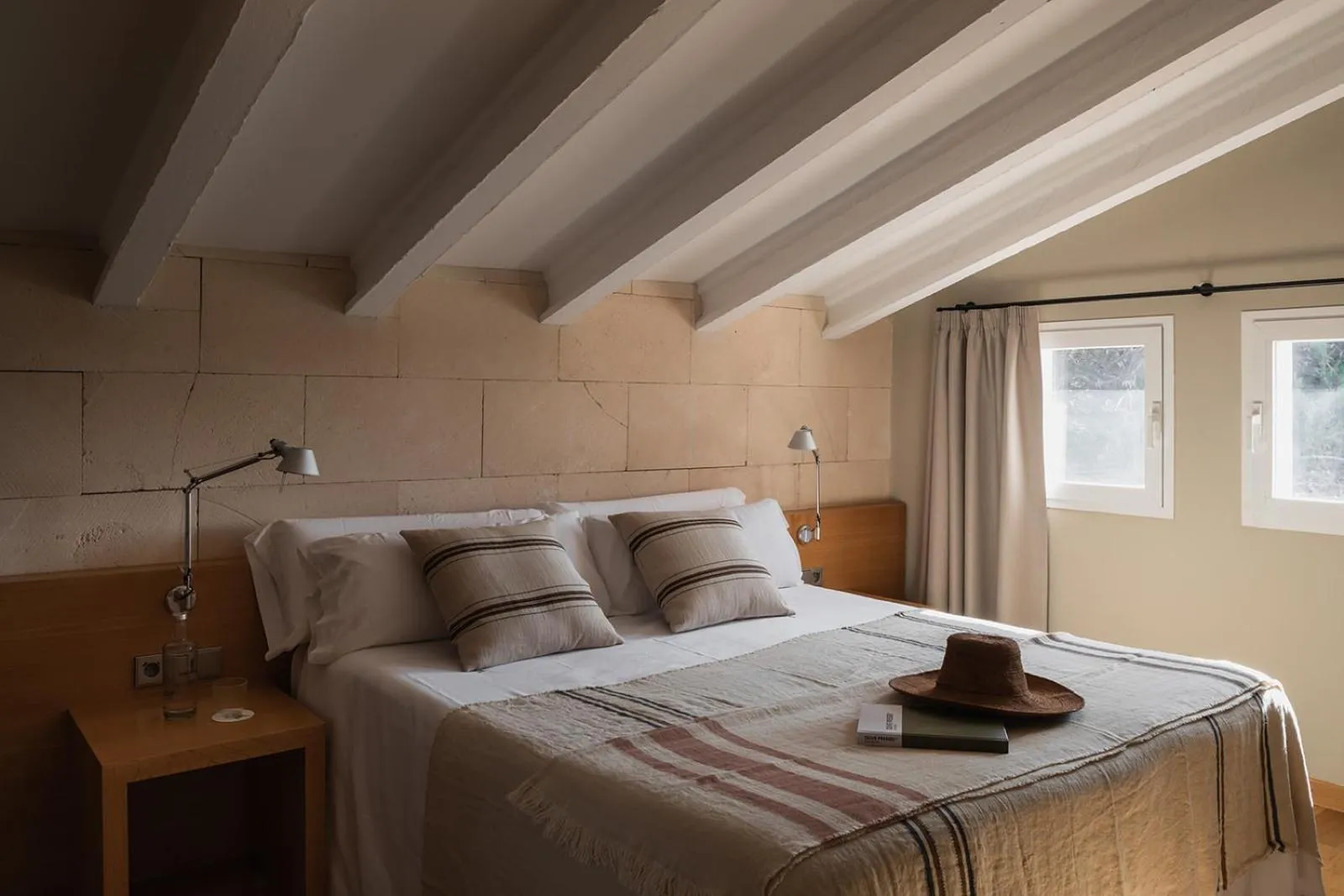 Bed in Binissaida Boutique Hotel