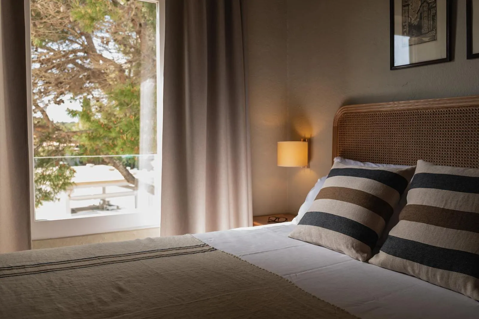 Bed in Binissaida Boutique Hotel