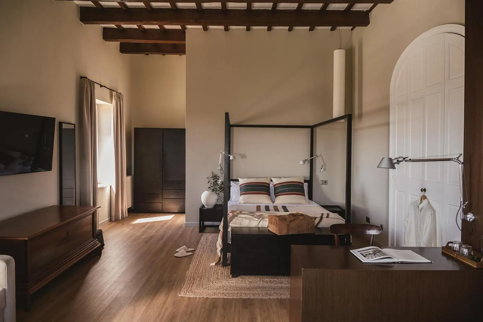 Bed in Binissaida Boutique Hotel