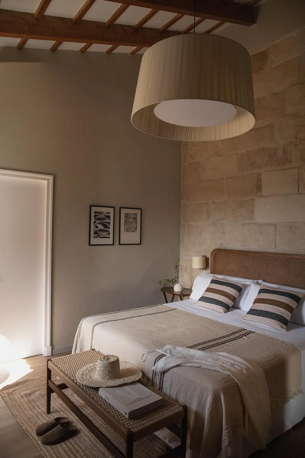 Bed in Binissaida Boutique Hotel