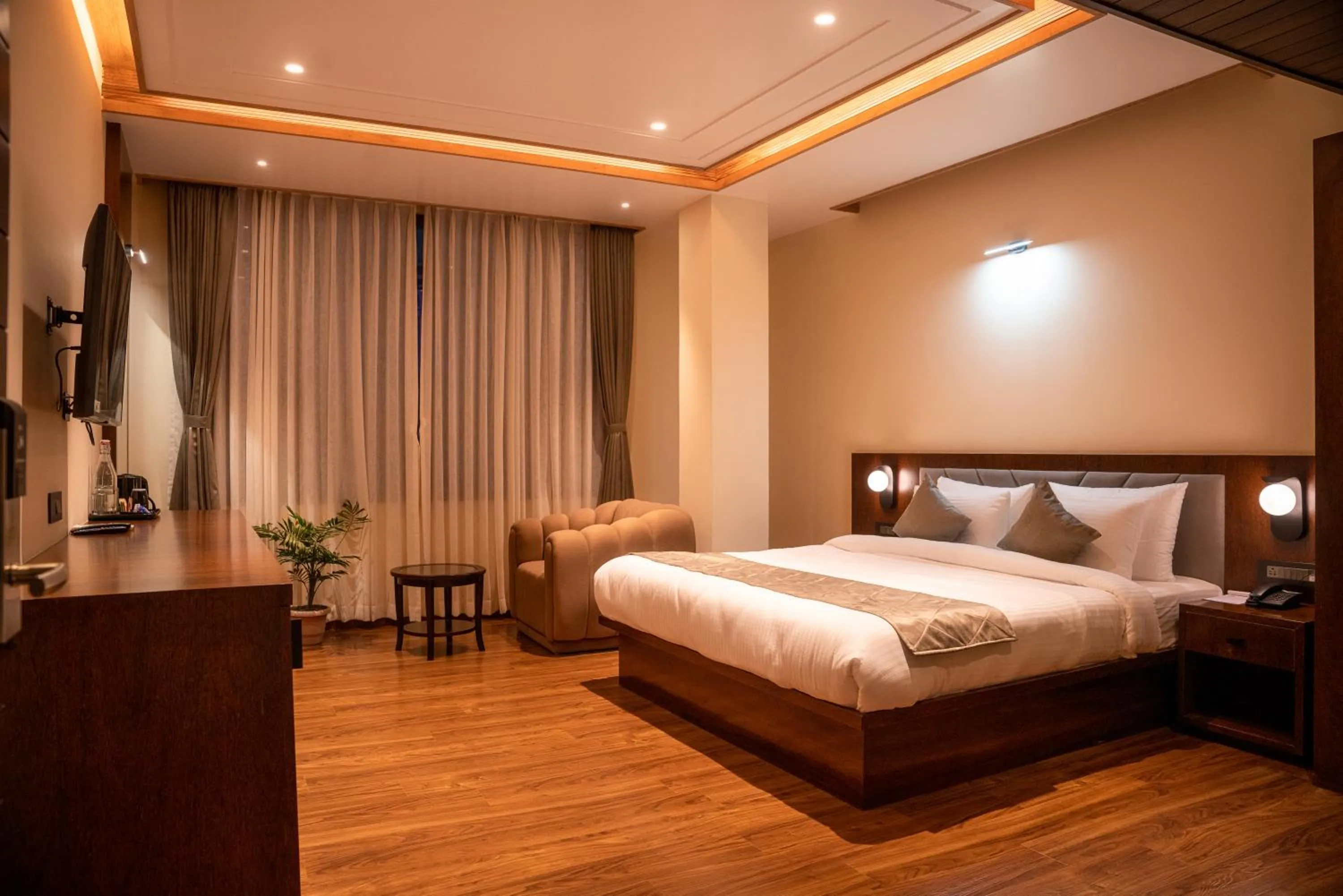 Bedroom, Bed in Evara Hills, Gangtok