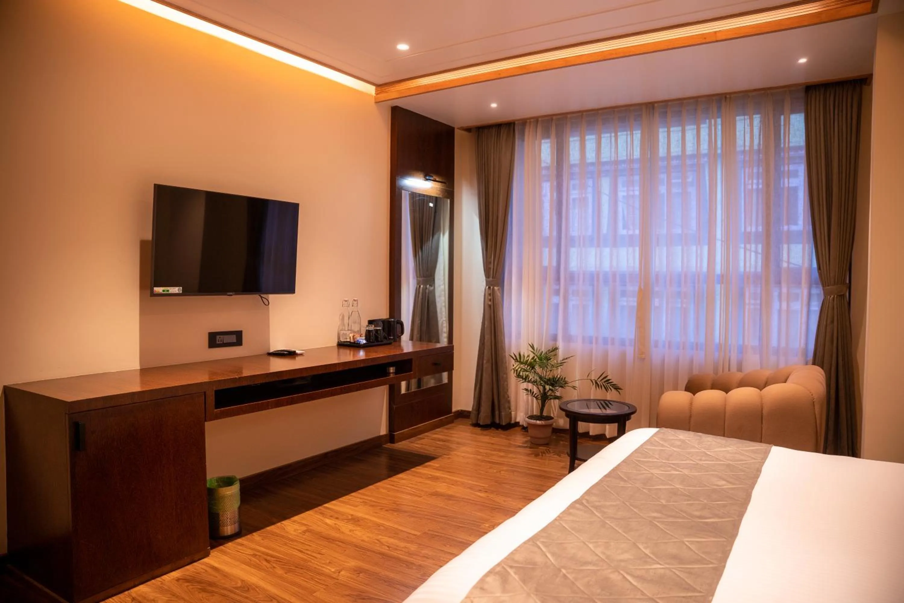 Bedroom, Bed in Evara Hills, Gangtok