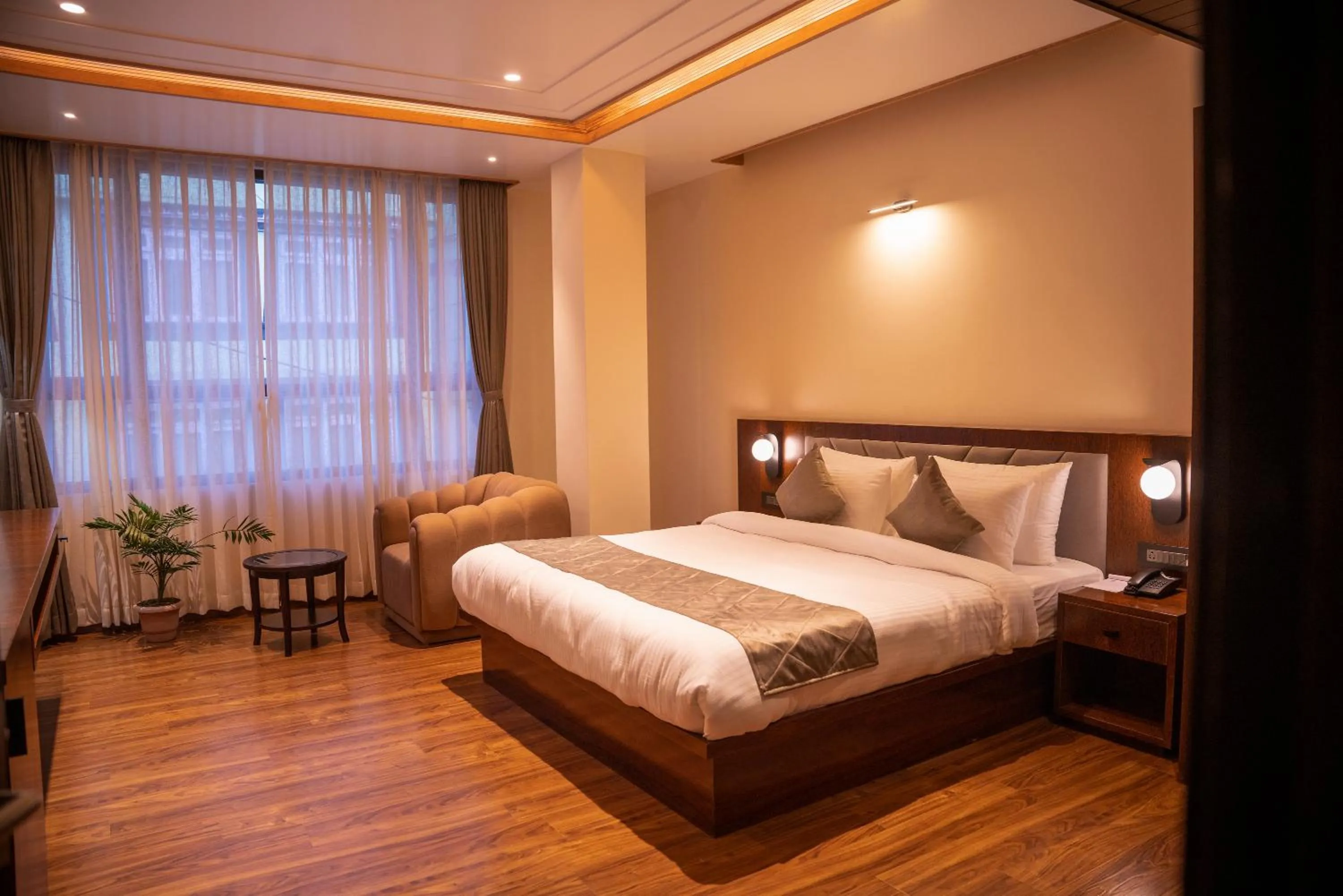 Bedroom, Bed in Evara Hills, Gangtok