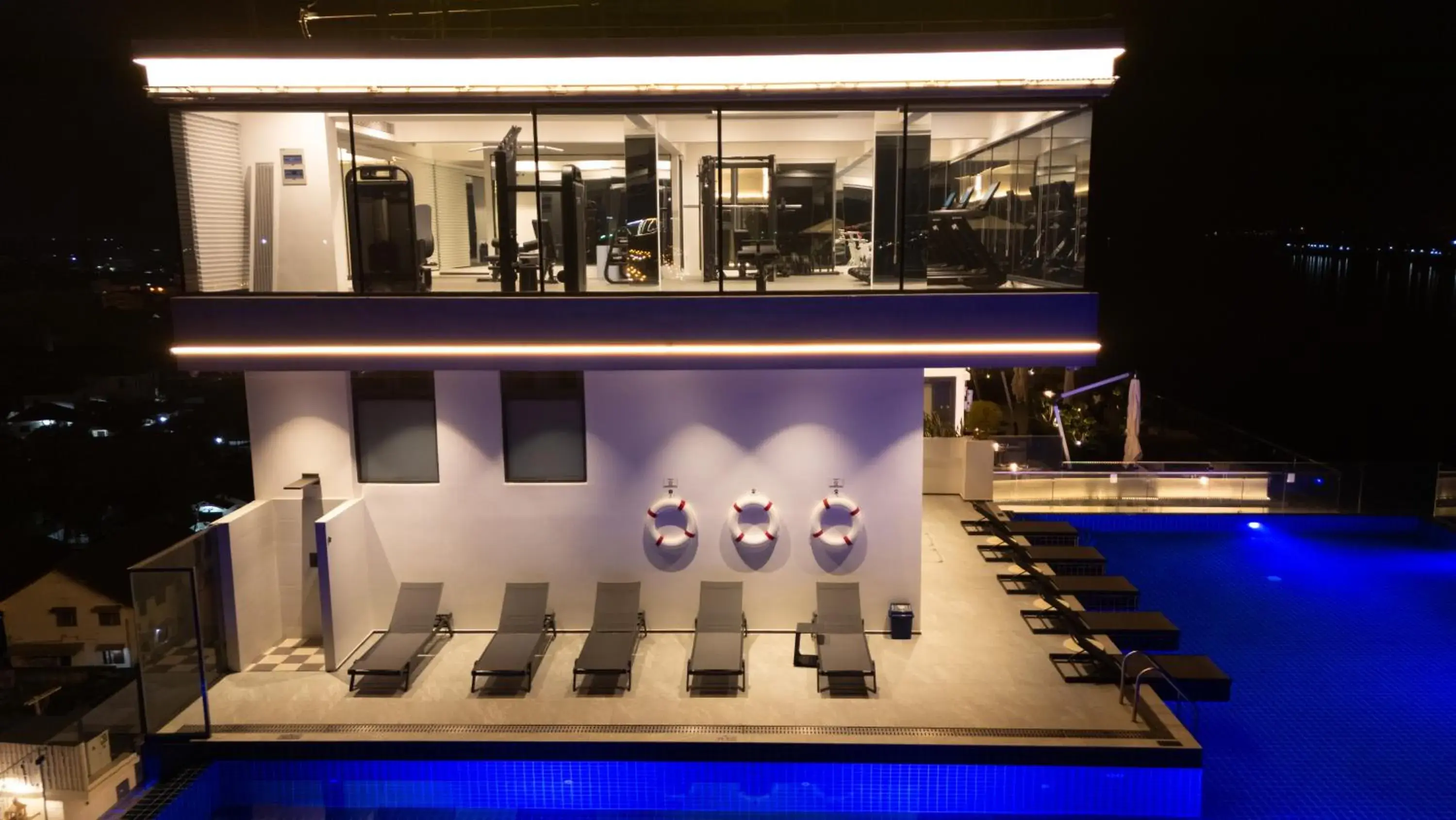 Swimming pool in One Riviera Hotel and Residences Swimming pool in One Riviera Hotel and Residences