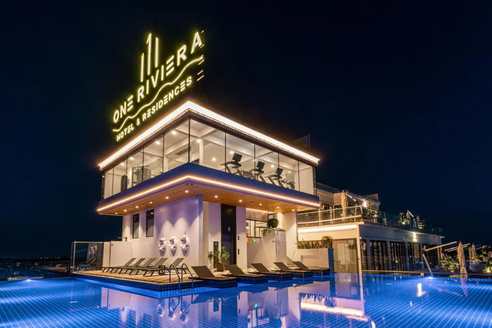 Swimming pool in One Riviera Hotel and Residences