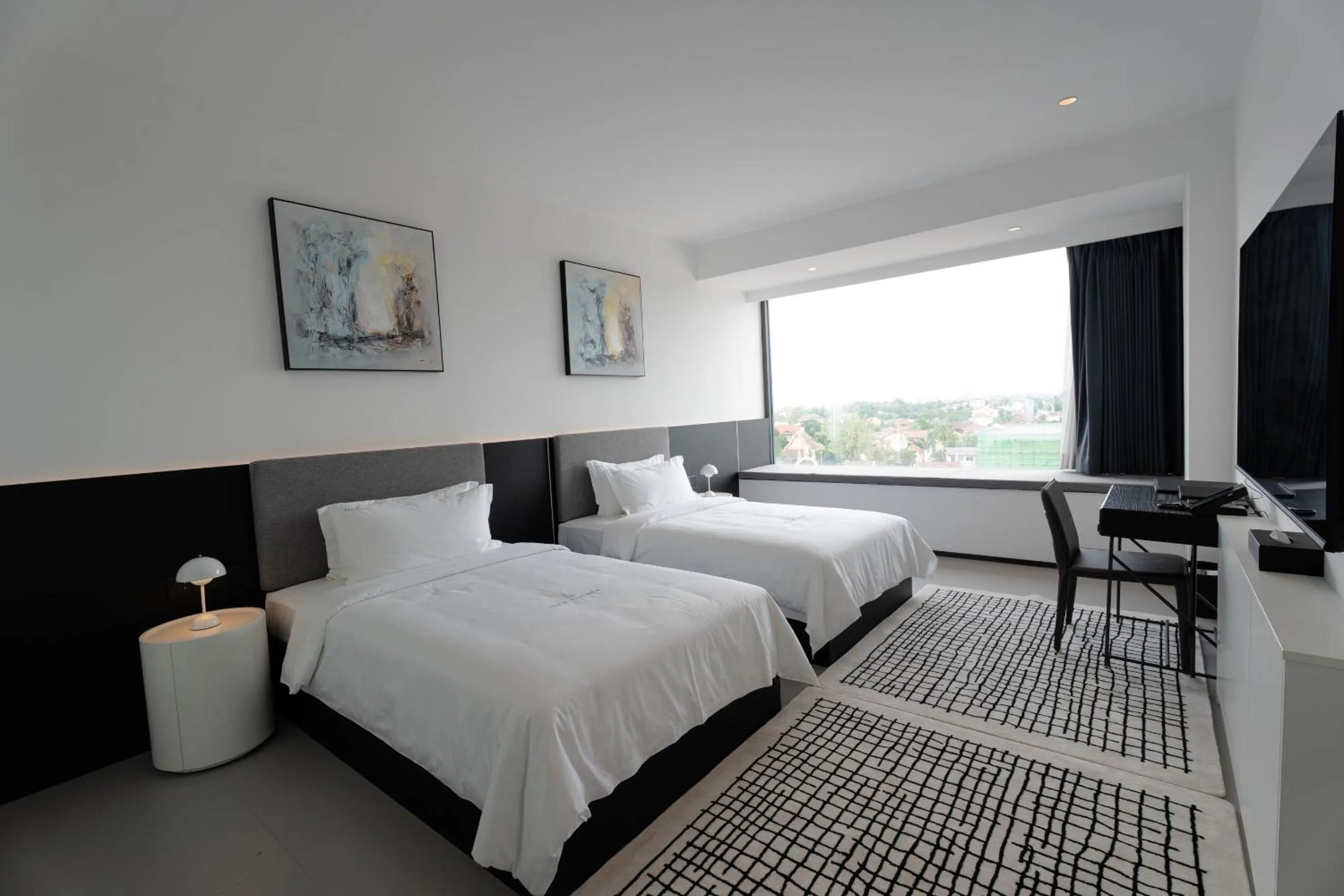 Bed in One Riviera Hotel and Residences