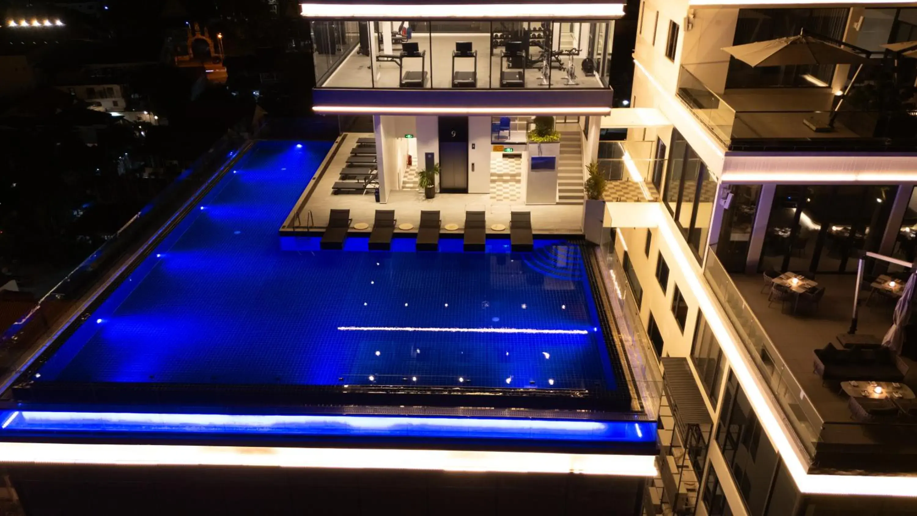 Swimming pool in One Riviera Hotel and Residences Swimming pool in One Riviera Hotel and Residences