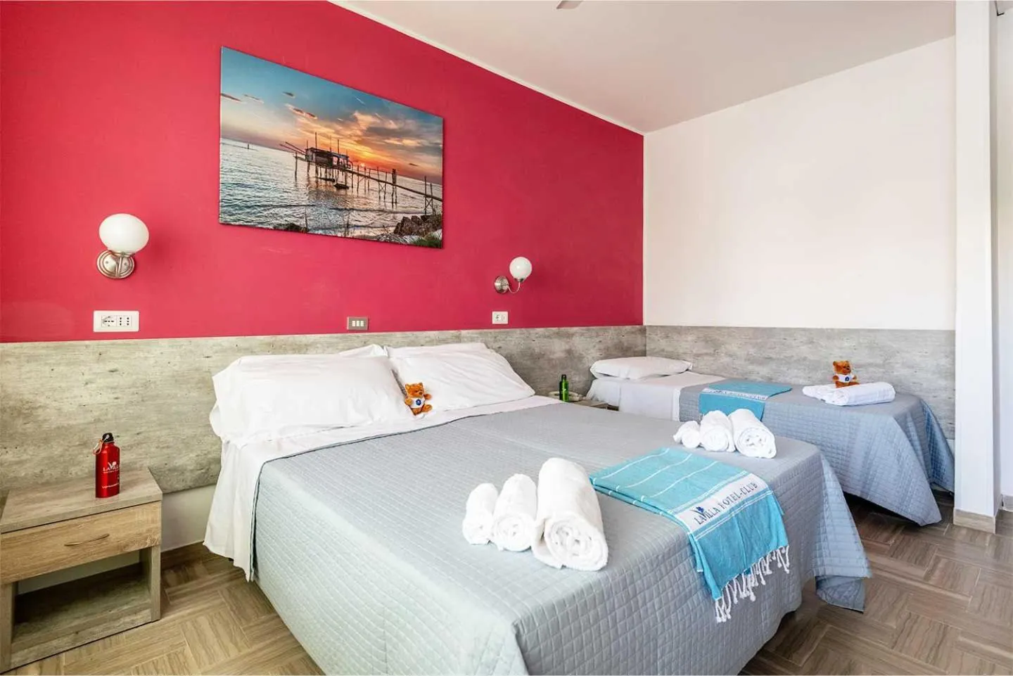 Bedroom, Bed in Hotel Club La Villa