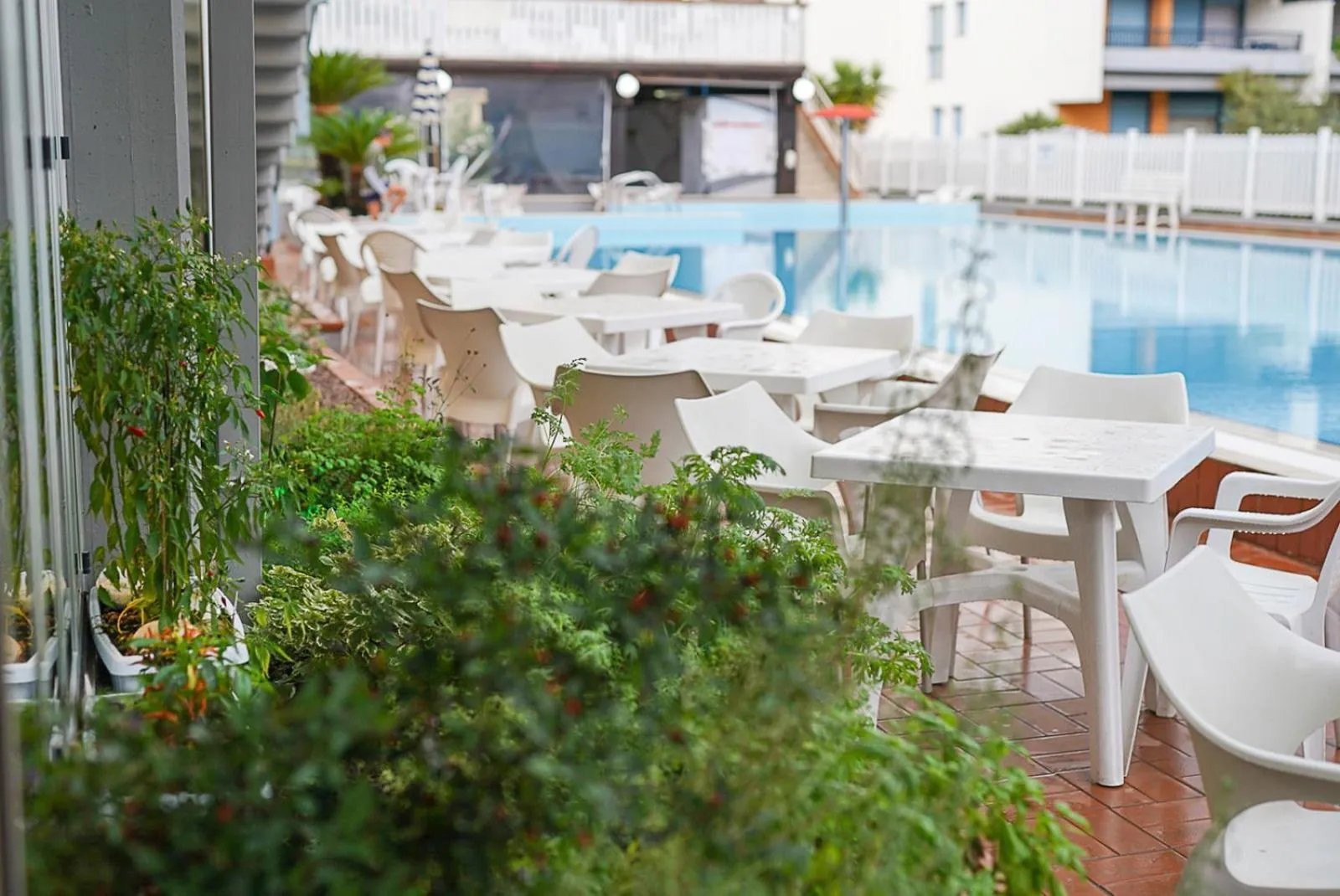 Pool view in Hotel Club La Villa