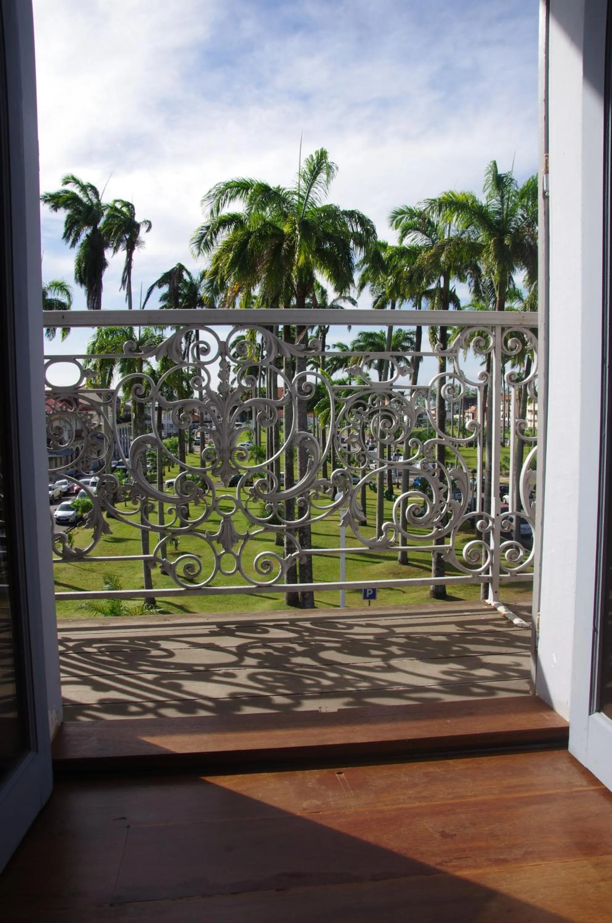 Decorative detail in Hôtel des Palmistes