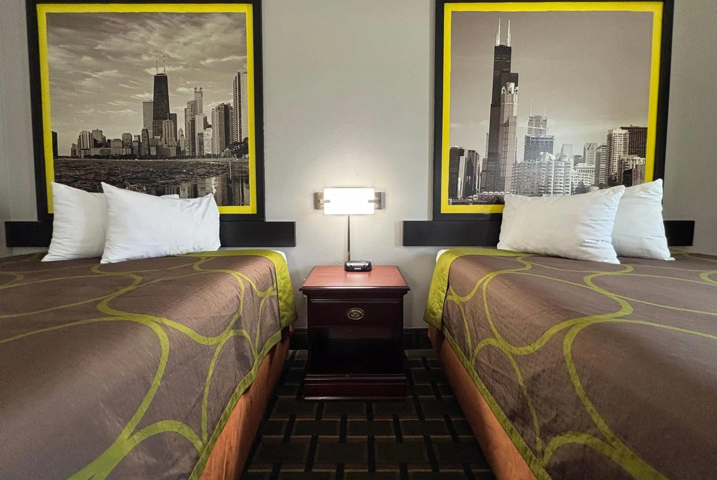 Photo of the whole room, Bed in Super 8 by Wyndham Mt. Carmel IL