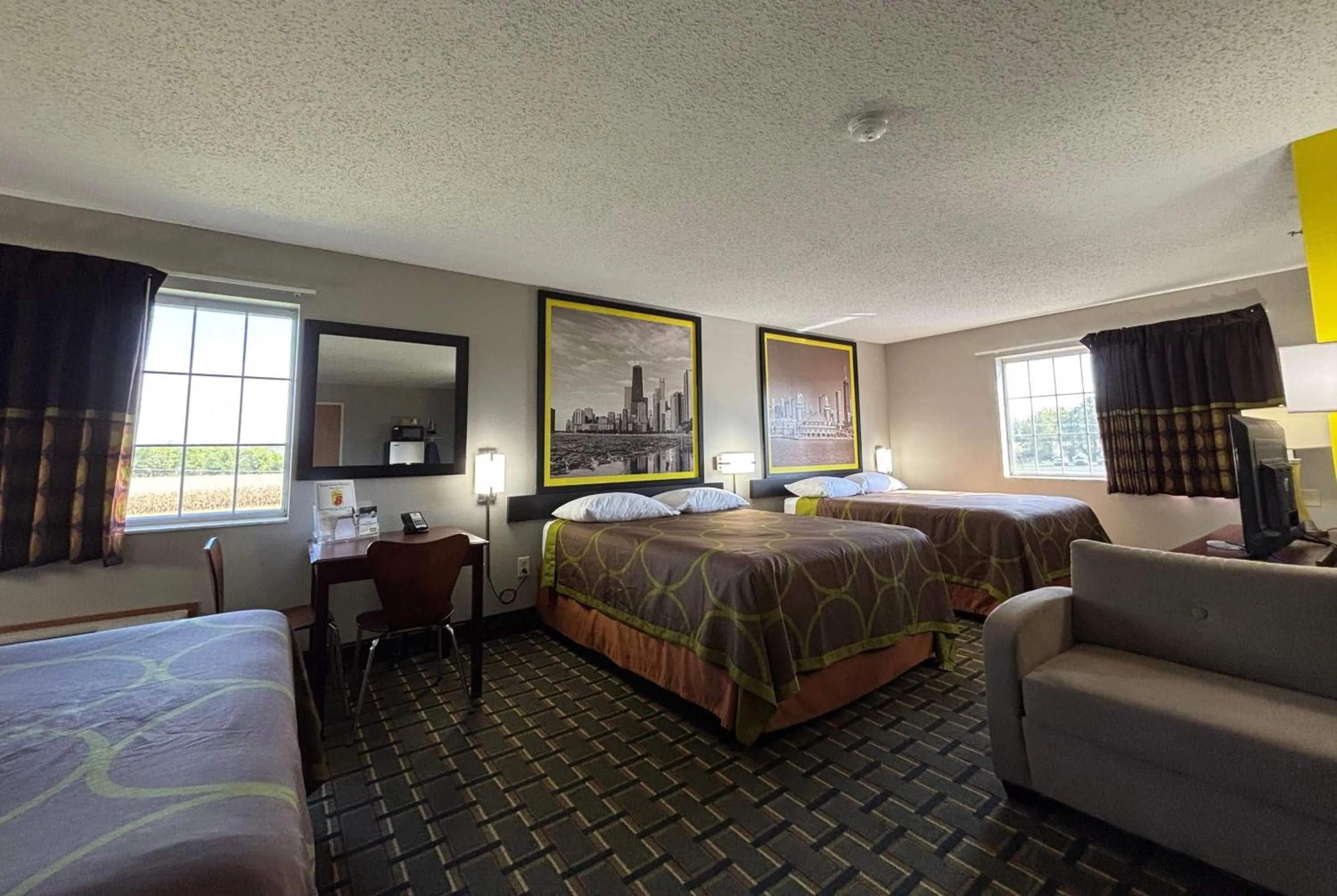 Photo of the whole room, Bed in Super 8 by Wyndham Mt. Carmel IL
