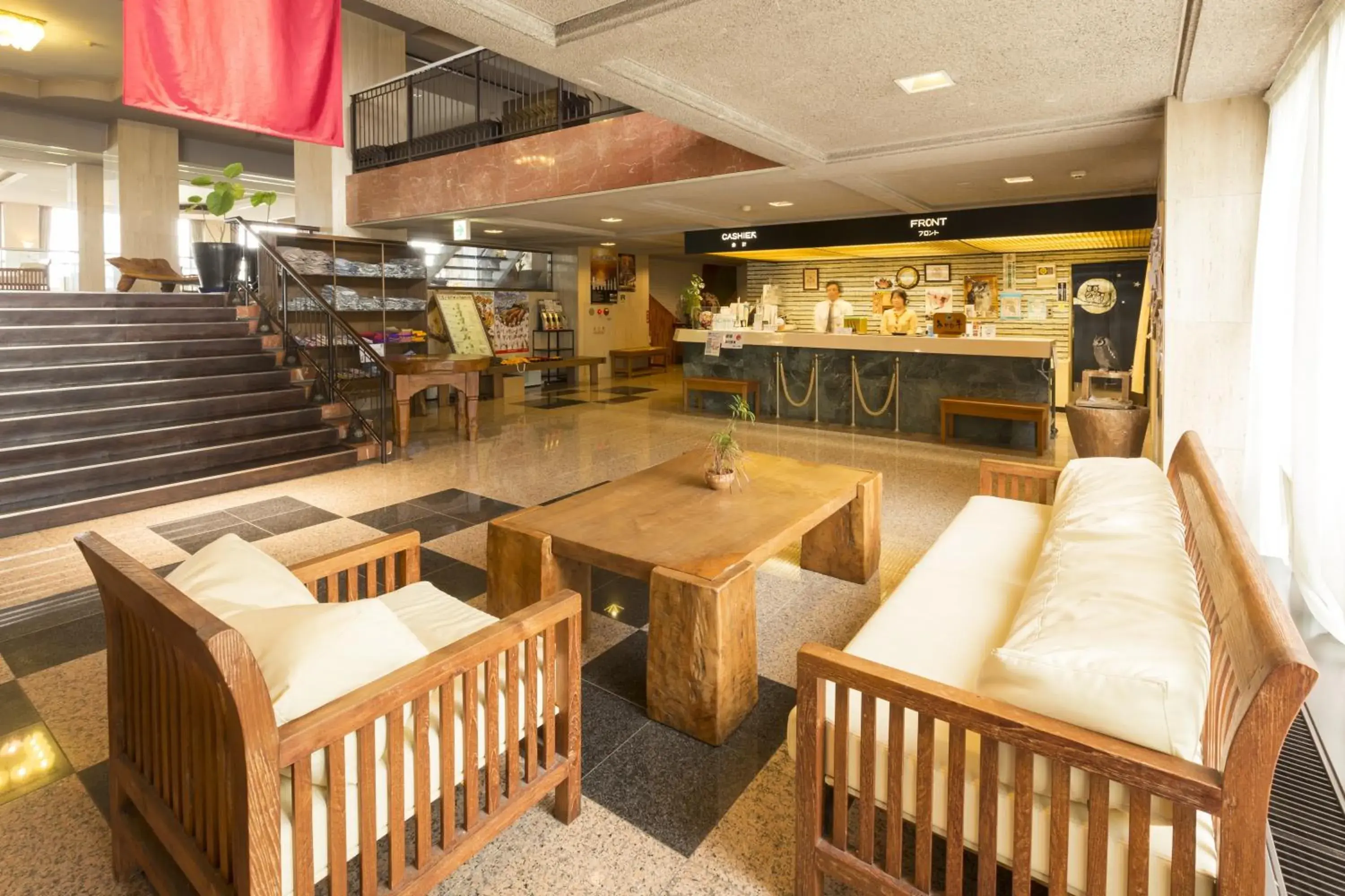 Lobby or reception in Wano Resort Hazu Lobby or reception in Wano Resort Hazu