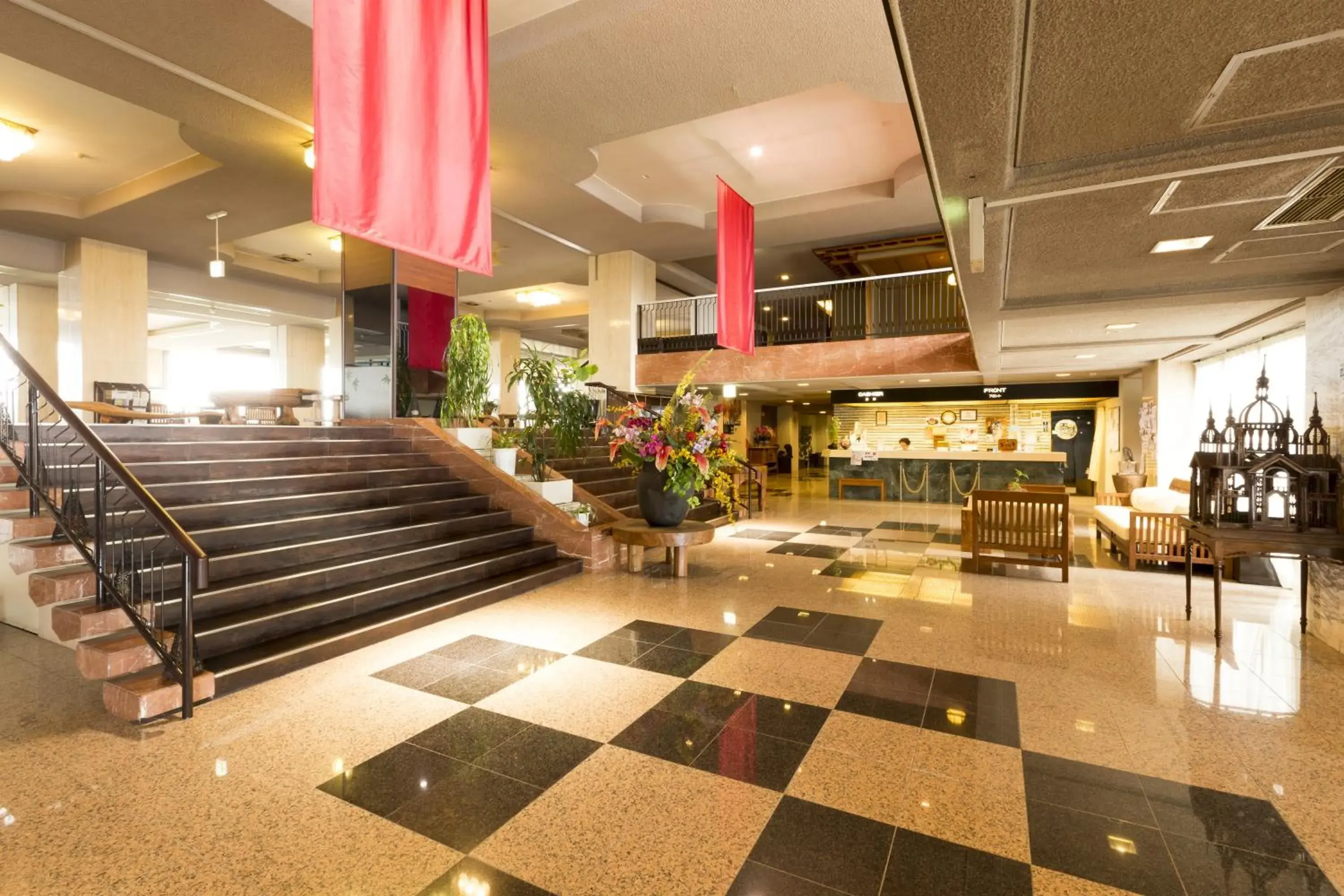 Lobby or reception in Wano Resort Hazu Lobby or reception in Wano Resort Hazu