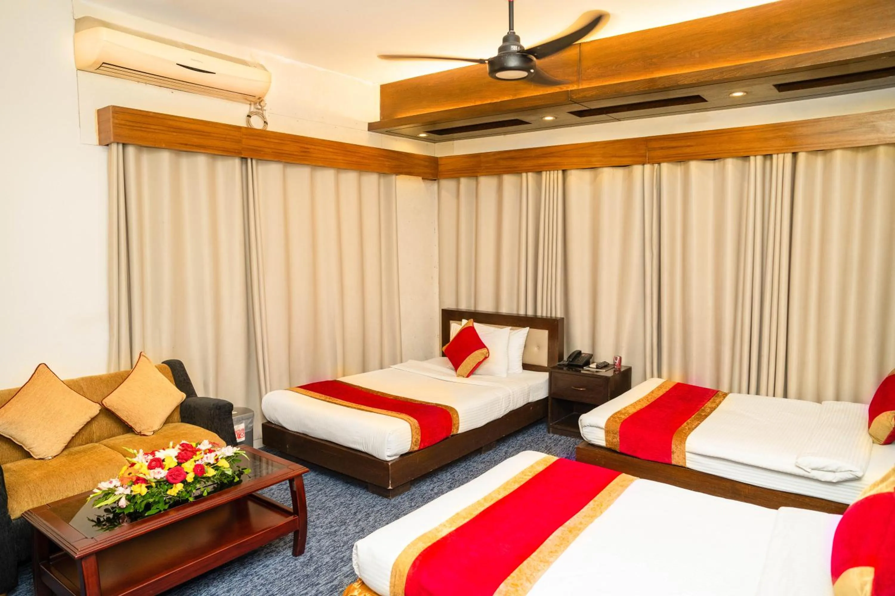 Bed in Hotel Air Inn Dhaka - Airport View