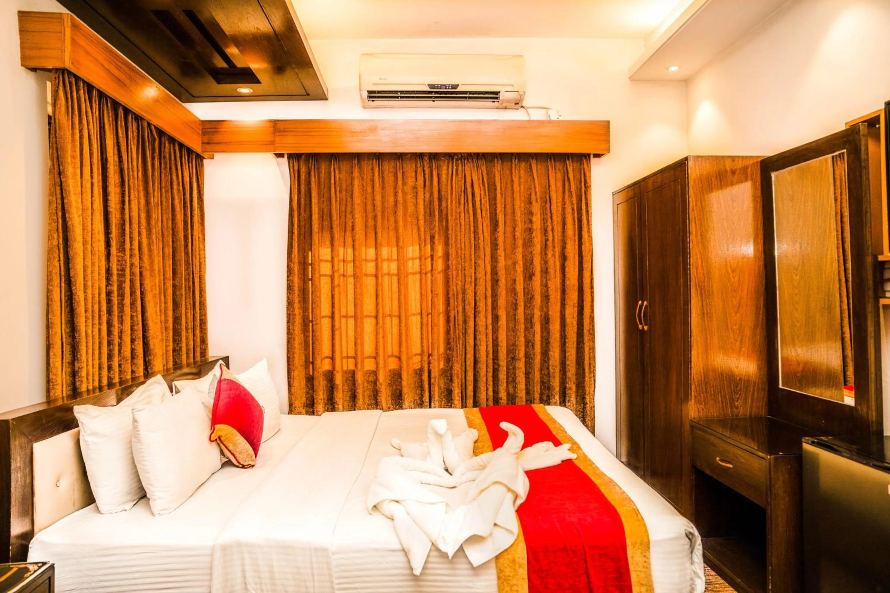 Bed in Hotel Air Inn Dhaka - Airport View