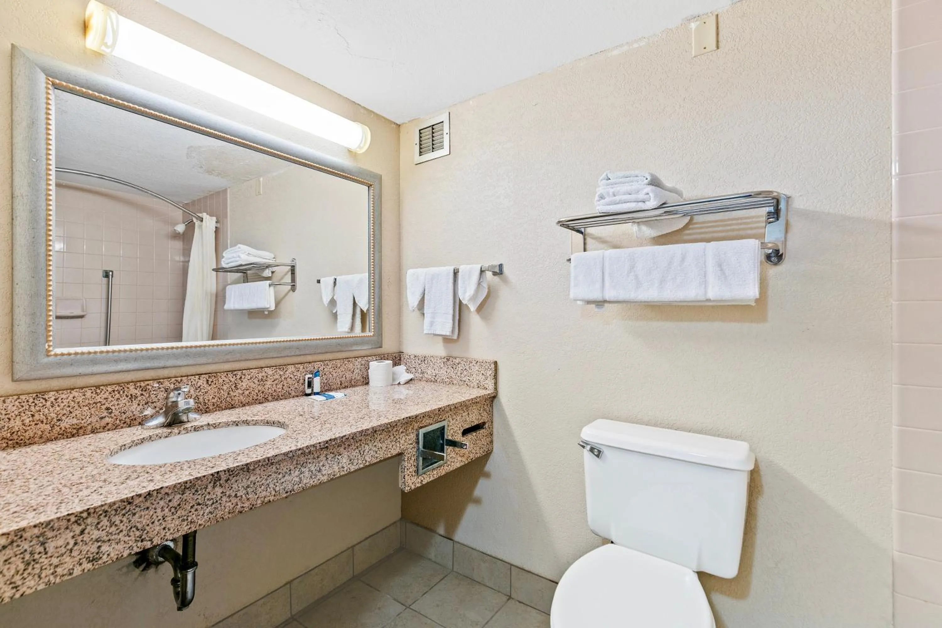 Bathroom in Moonlight Inn Hotel O Hattiesburg, MS
