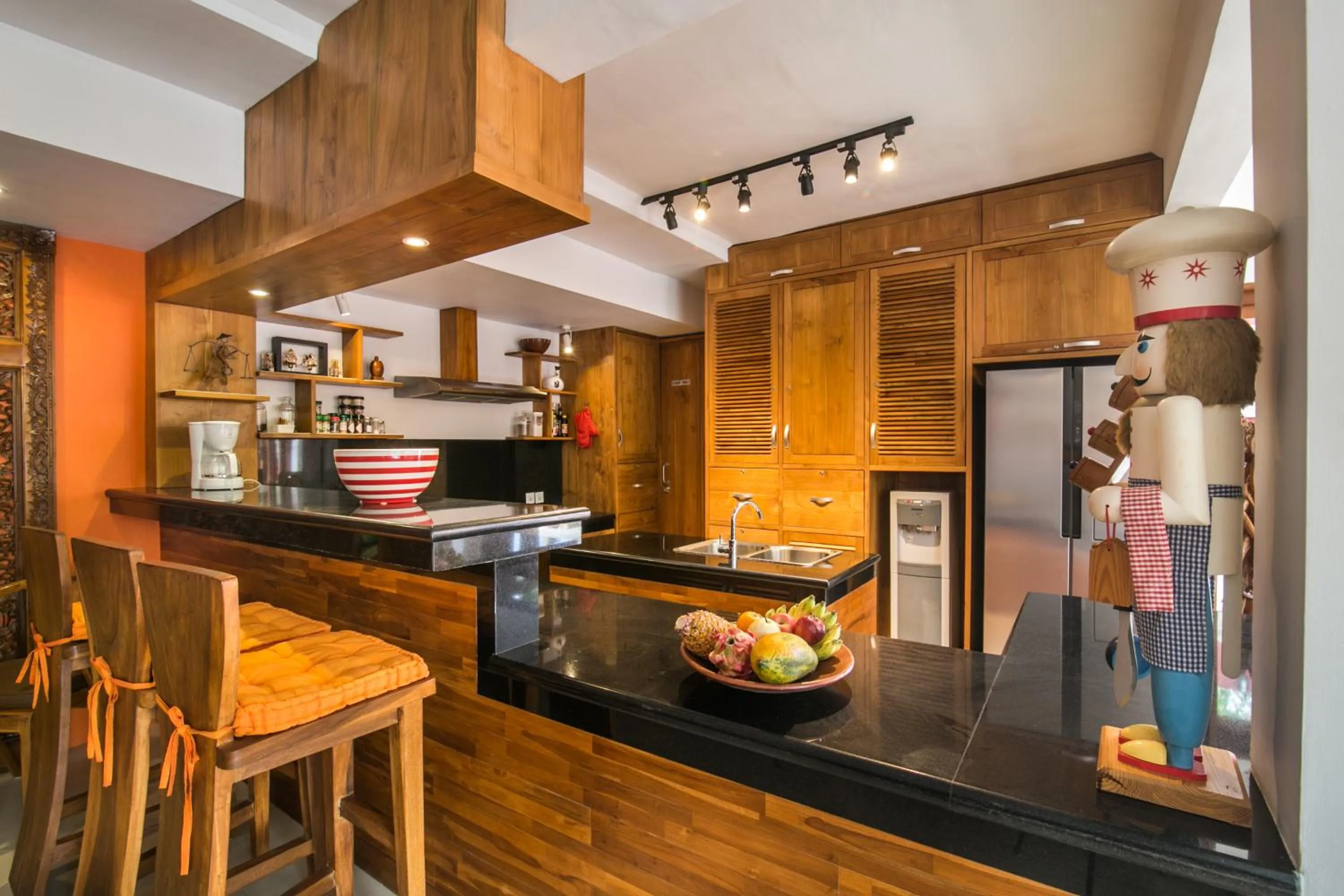 Kitchen or kitchenette in CASA MIMBA - Seaview Private Pool Villa Padangbai