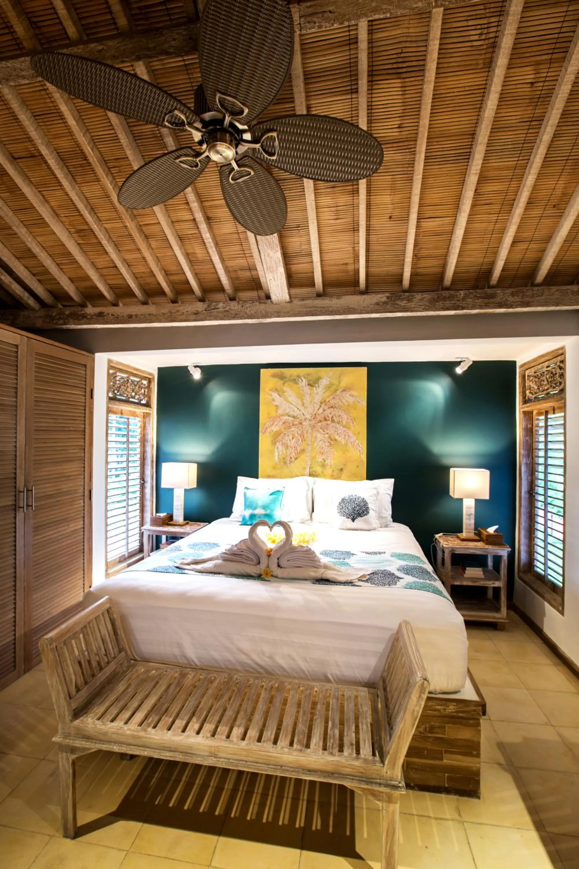 Bedroom, Bed in CASA MIMBA - Seaview Private Pool Villa Padangbai