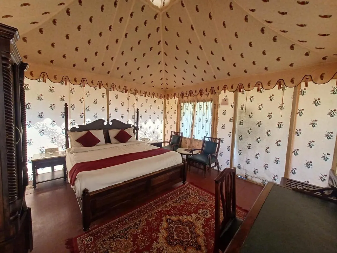 Bed in Braham Vatika Resort