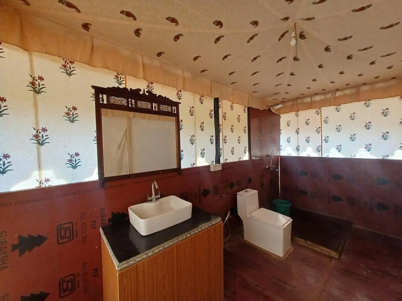 Toilet in Braham Vatika Resort