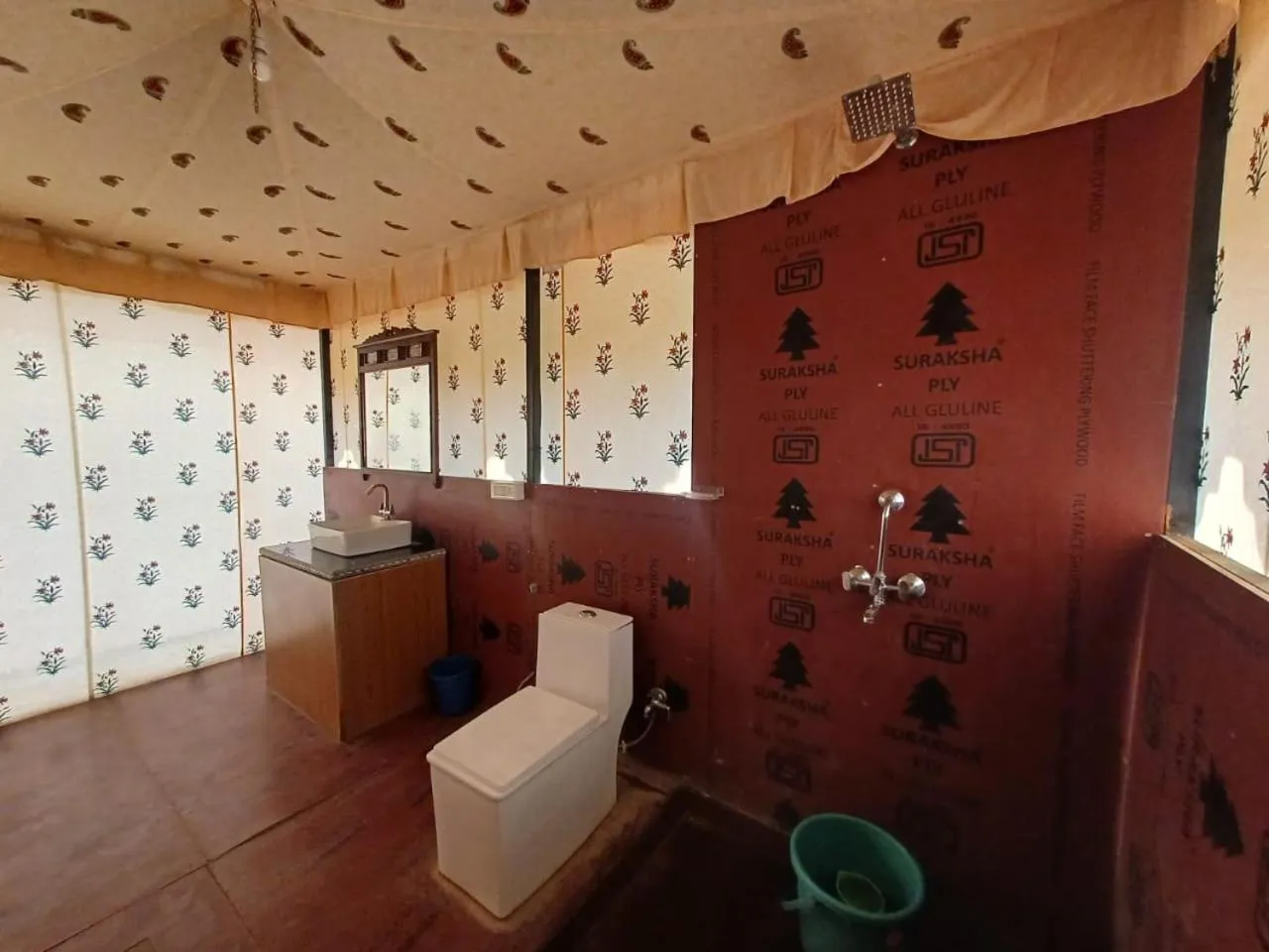 Toilet in Braham Vatika Resort