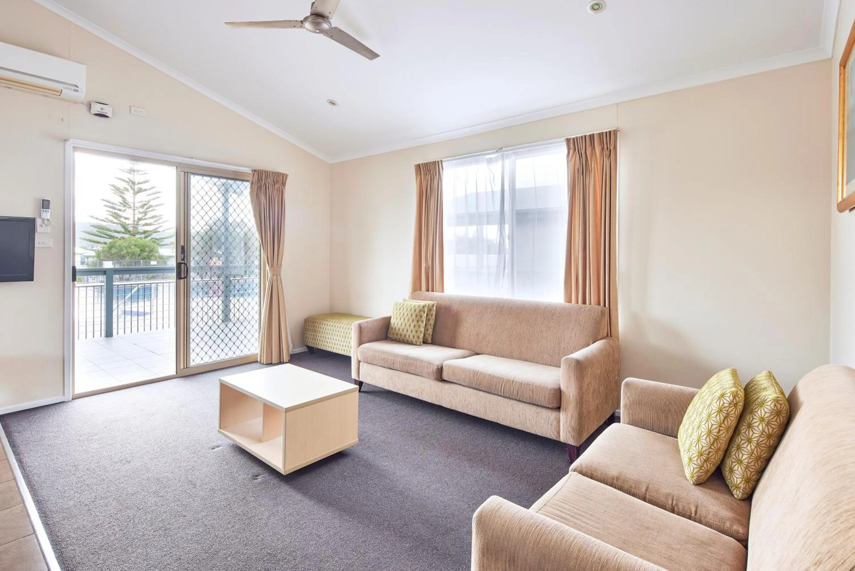Living room in NRMA Merimbula Beach Holiday Resort
