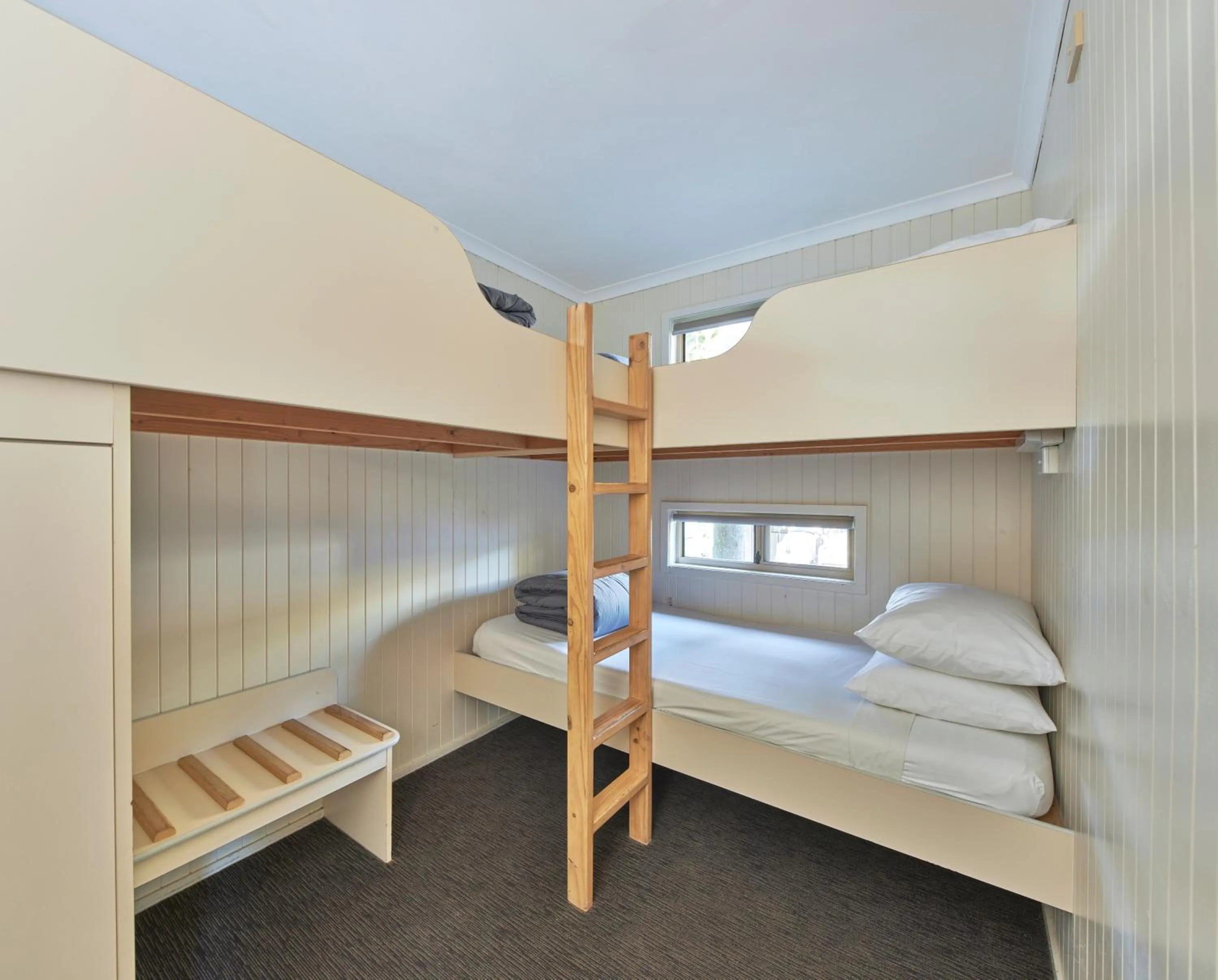 Bed in NRMA Ocean Beach Holiday Resort