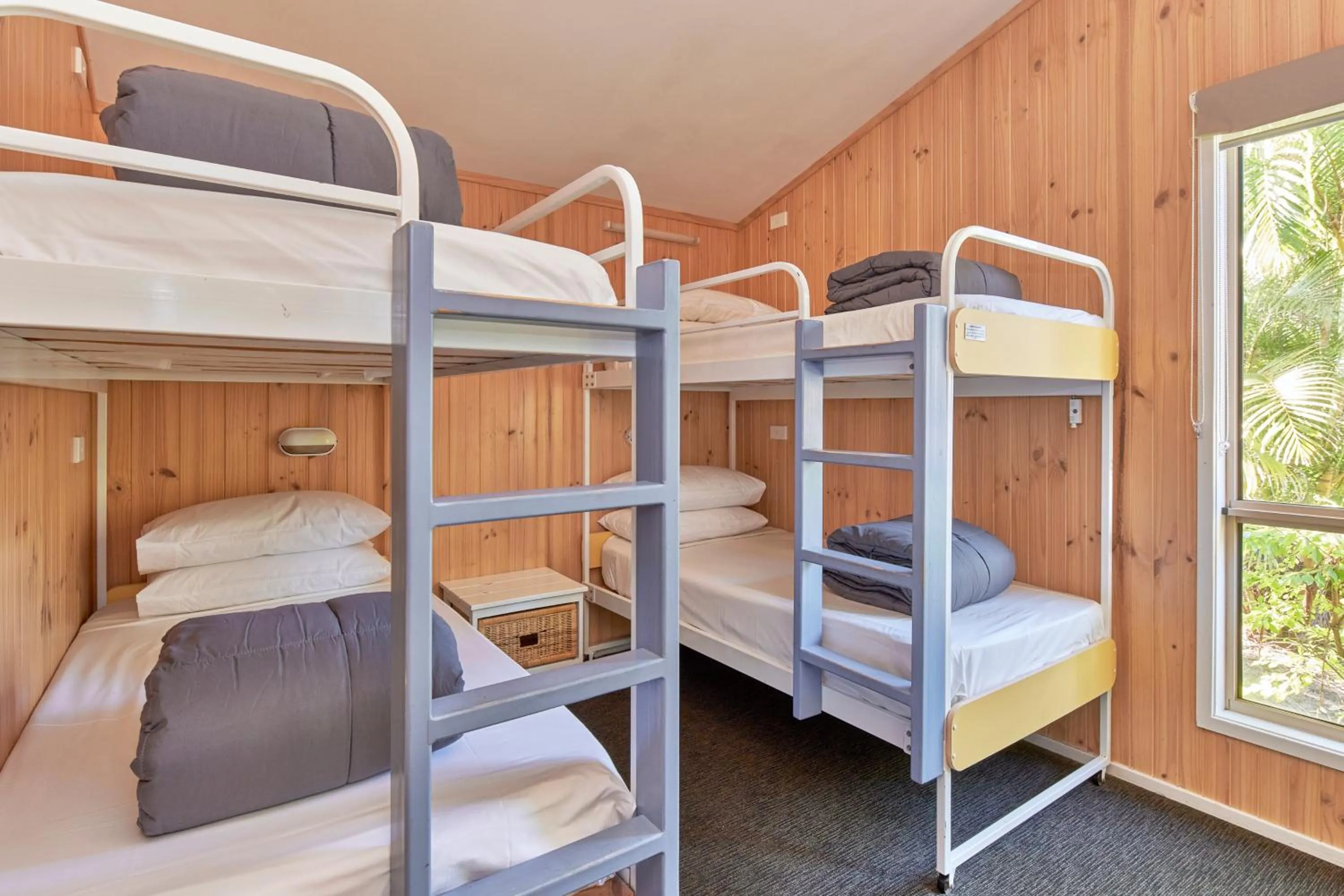 Bed in NRMA Ocean Beach Holiday Resort