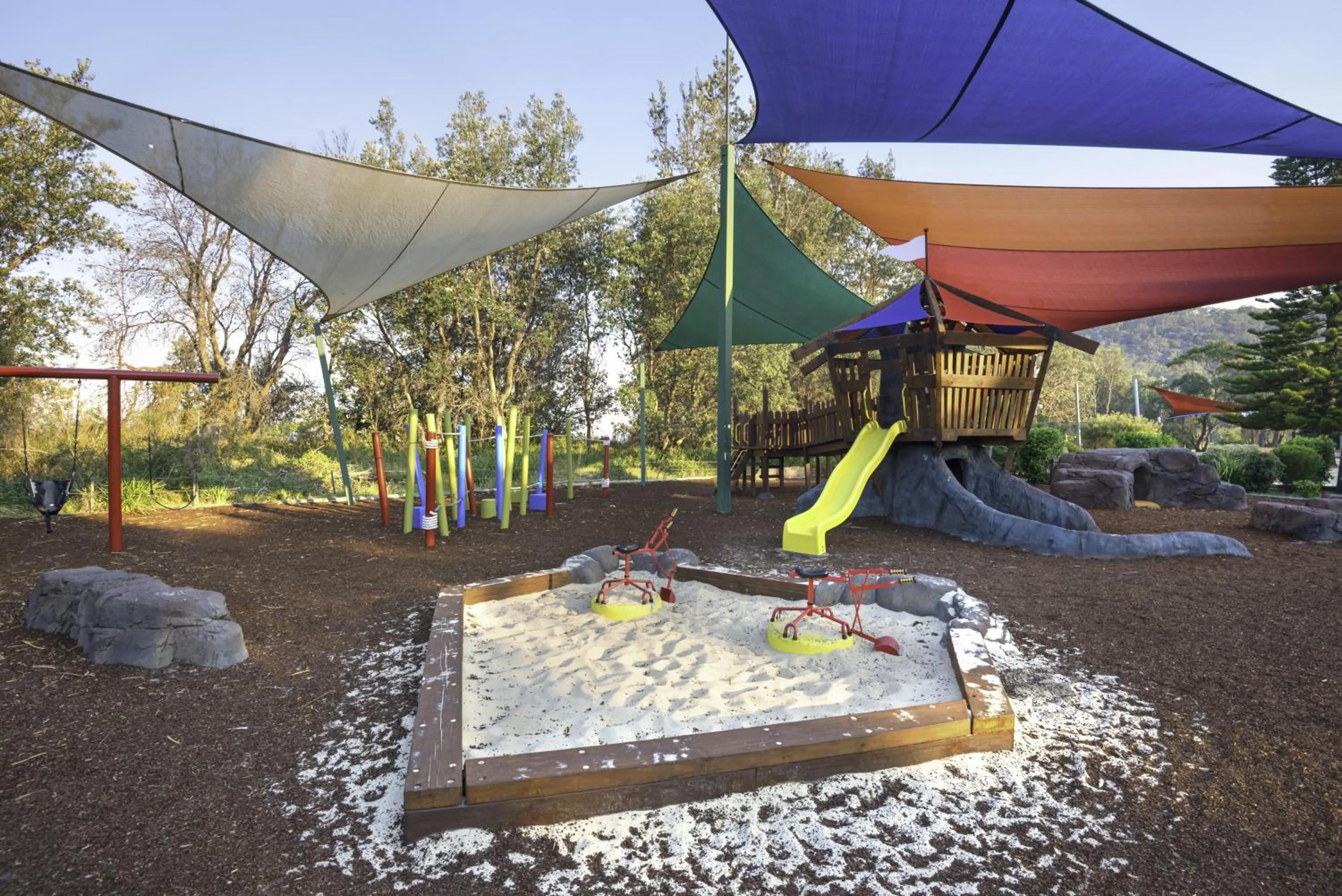 Children play ground in NRMA Ocean Beach Holiday Resort