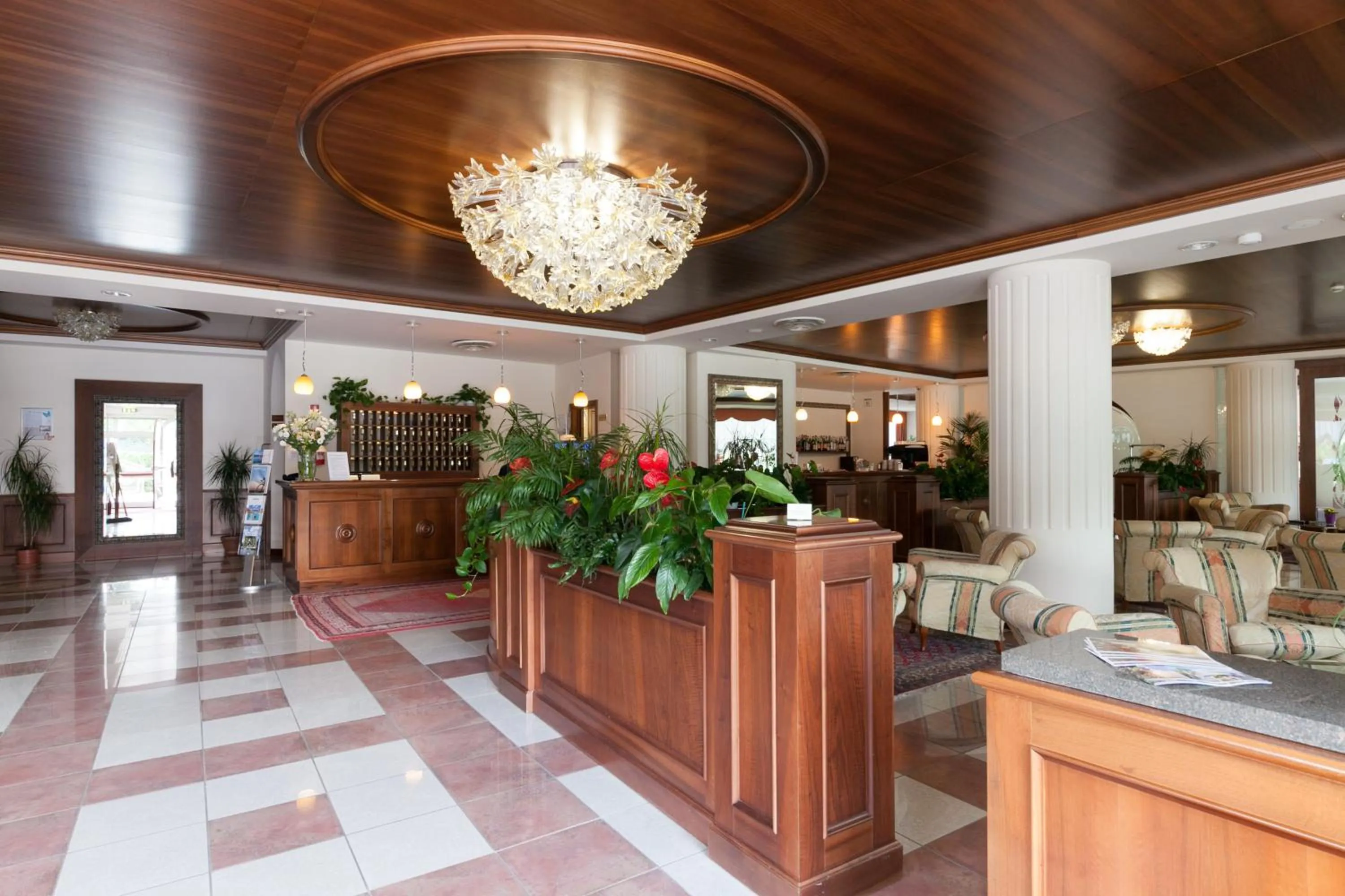 Lobby or reception in Hotel Miramonti