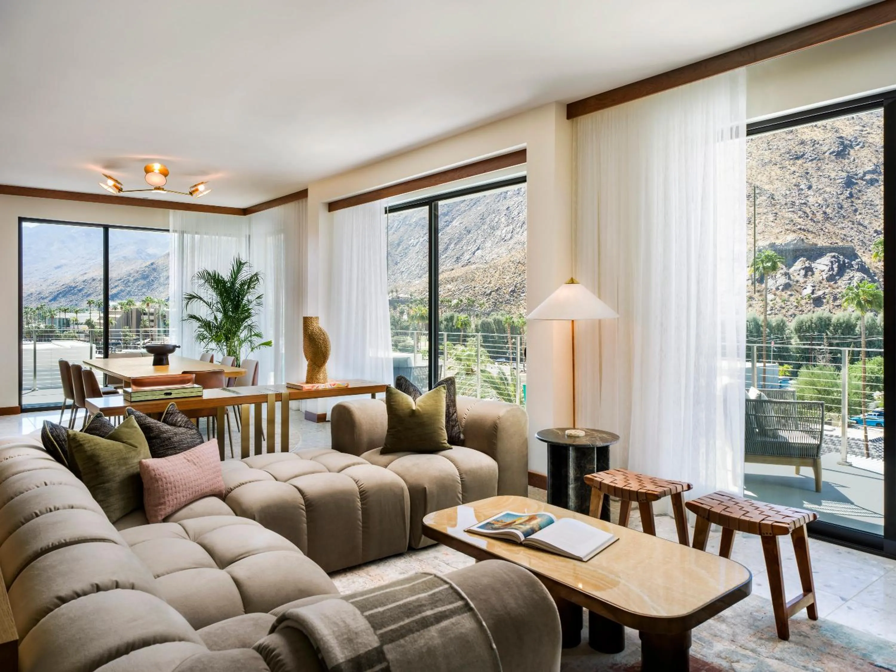 Living room in Thompson Palm Springs, By Hyatt