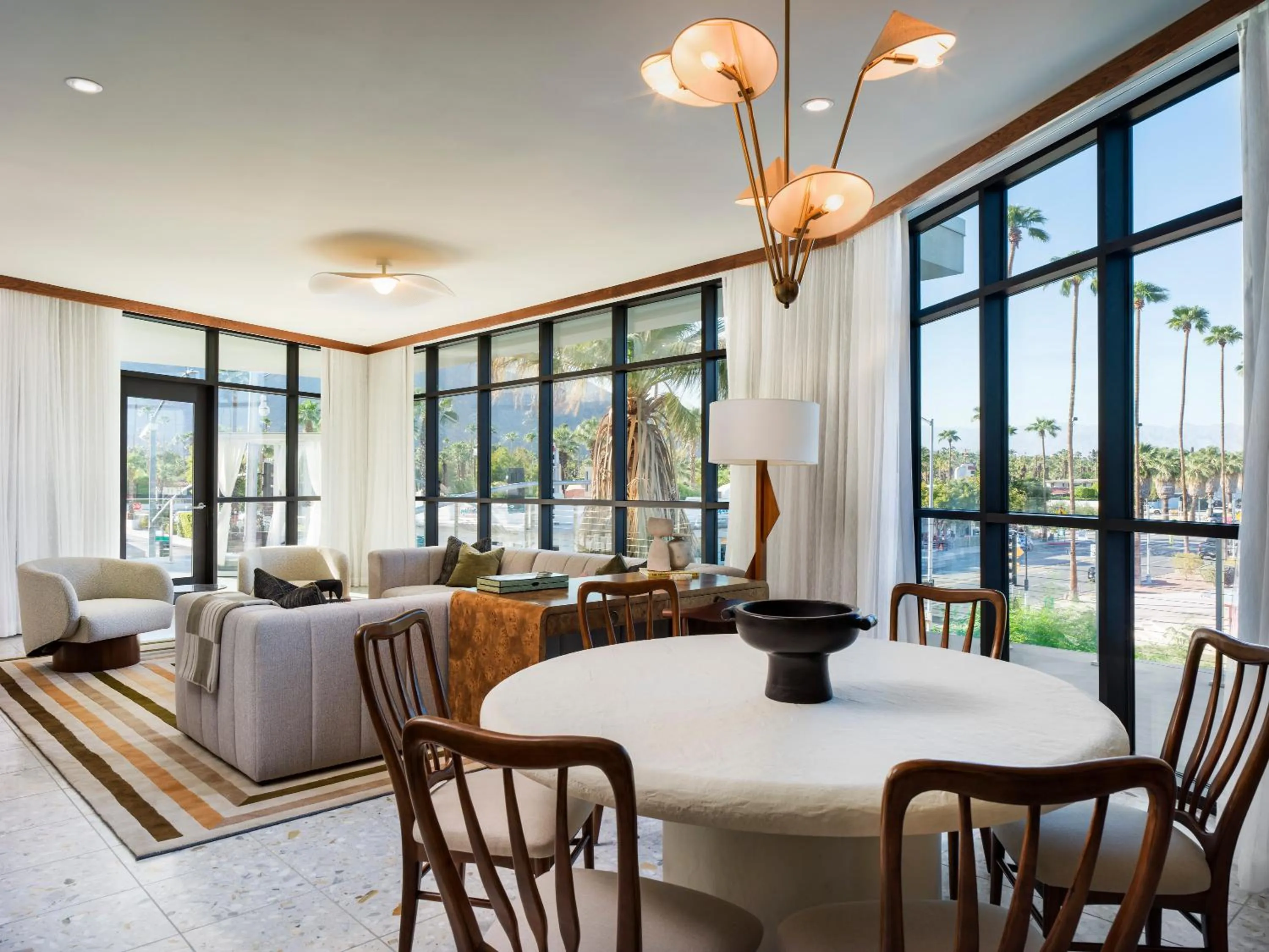 Living room in Thompson Palm Springs, By Hyatt