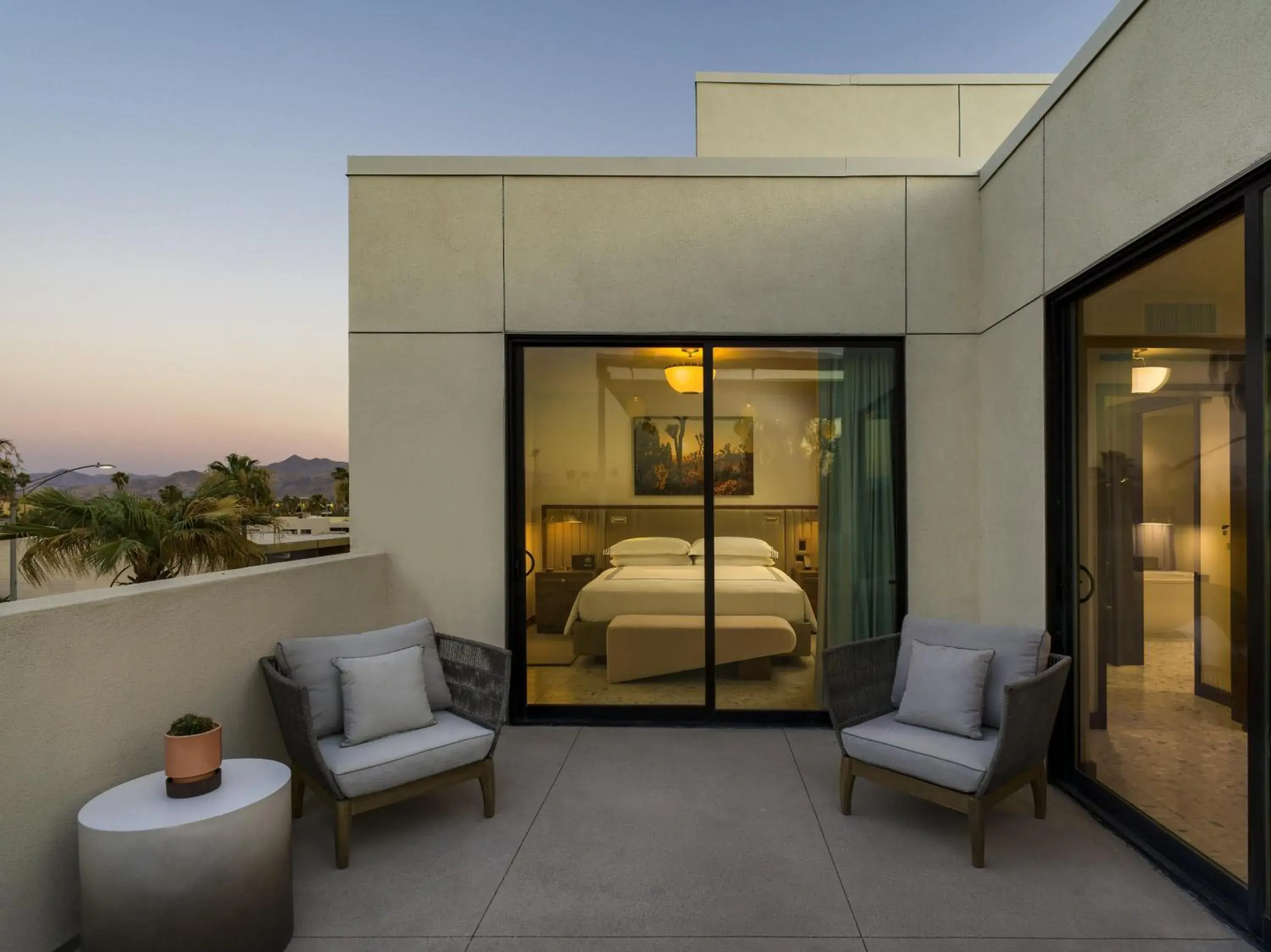Photo of the whole room, Bed in Thompson Palm Springs, By Hyatt Photo of the whole room, Bed in Thompson Palm Springs, By Hyatt
