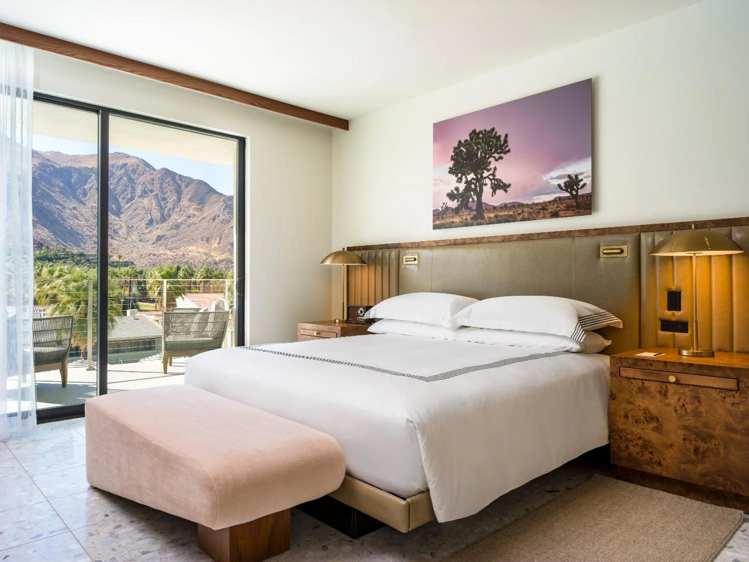Bedroom, Bed in Thompson Palm Springs, By Hyatt