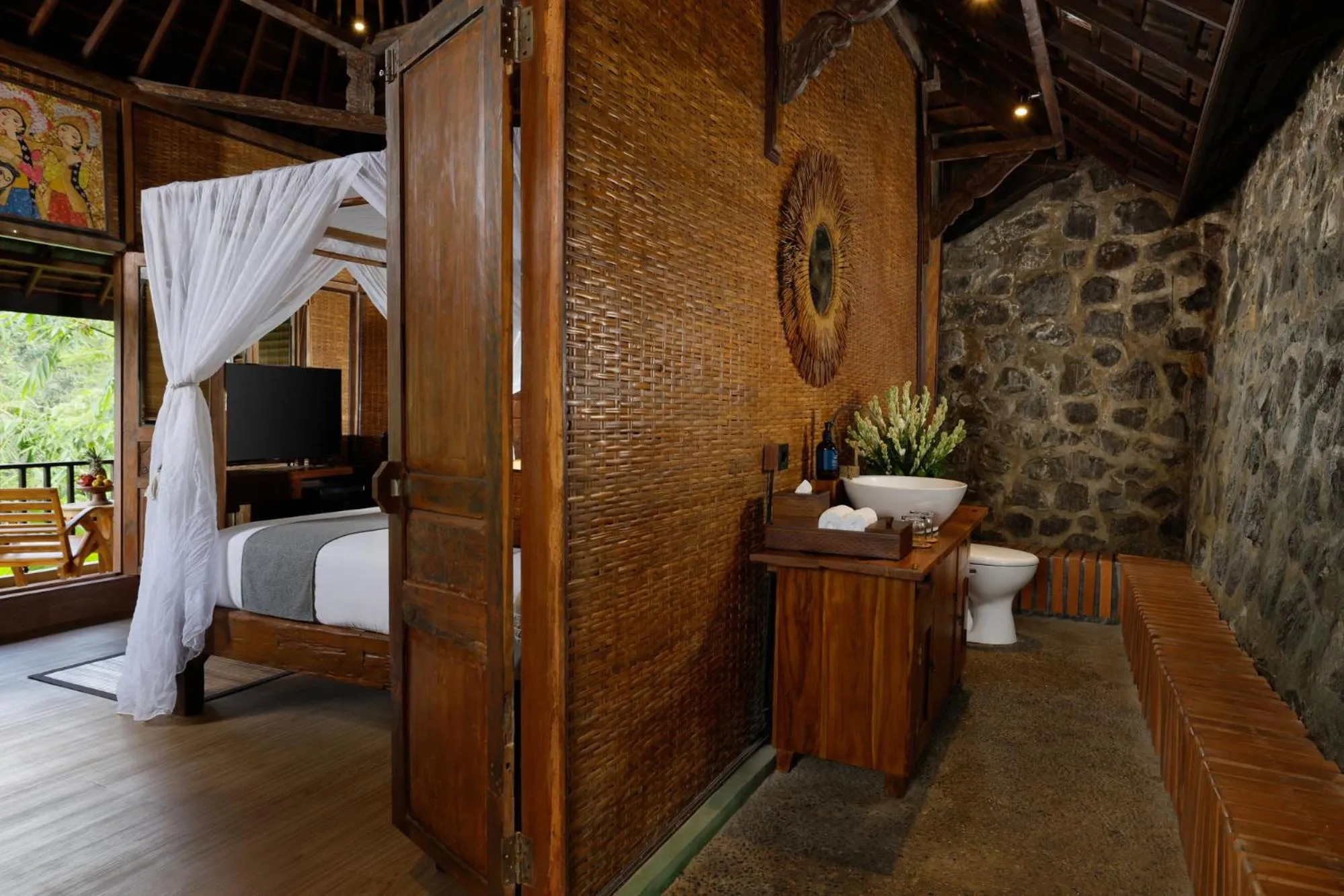 Bathroom, Bed in Villa Leona Valley View by Nakula